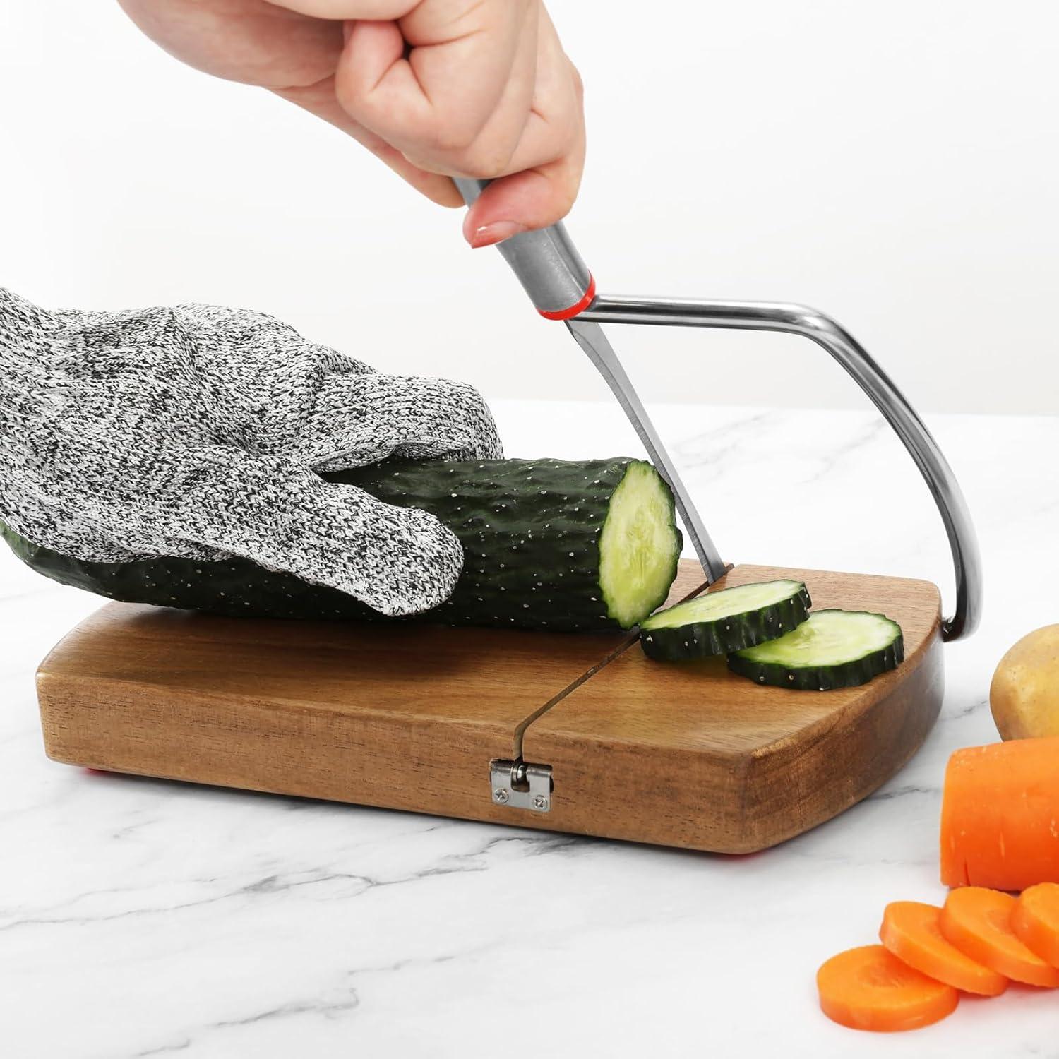 Cortador de Queso Multifuncional WGPG de Madera de Acacia