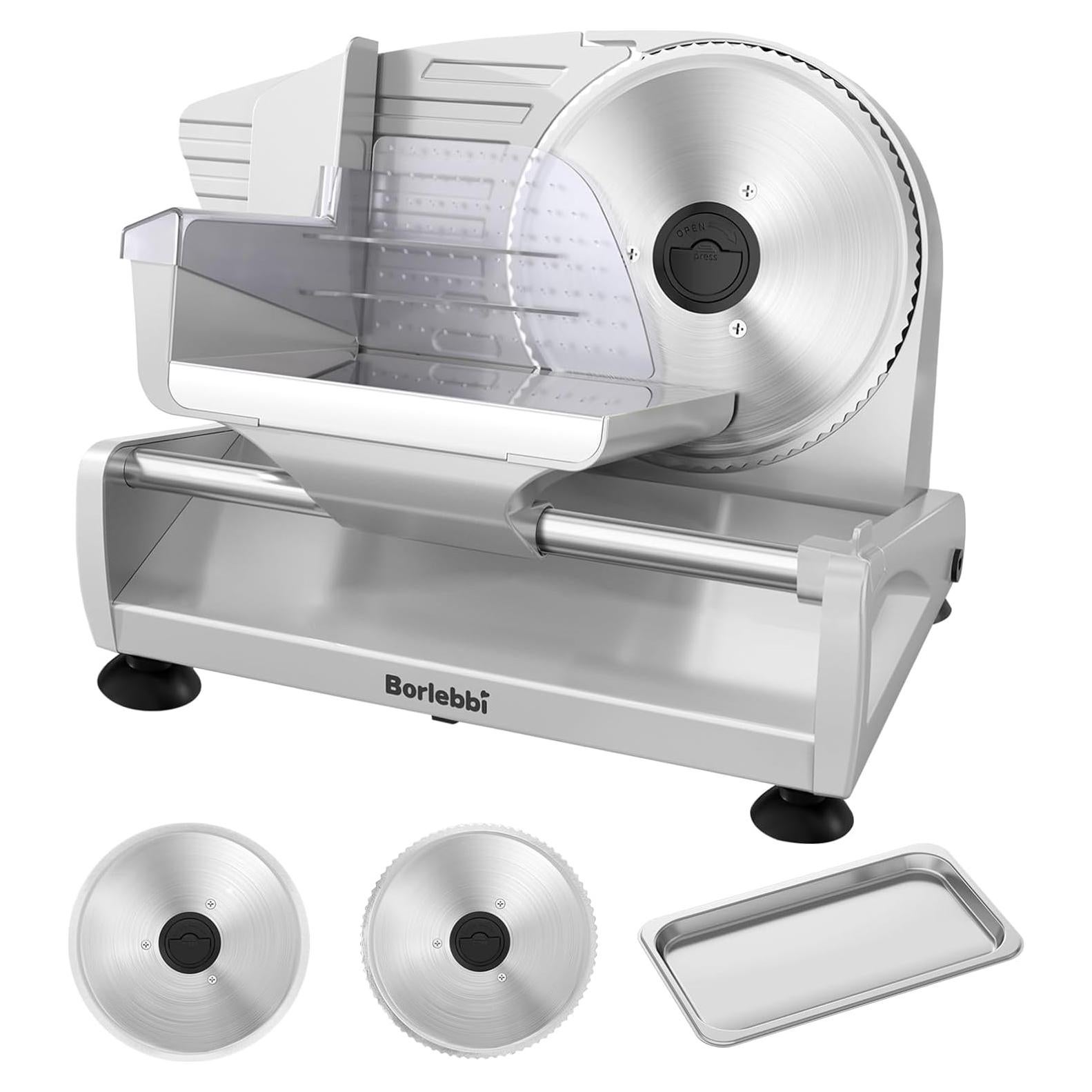 Cortadora de Carne Eléctrica Borlebbi SL-5186D12C 200W 19.05cm