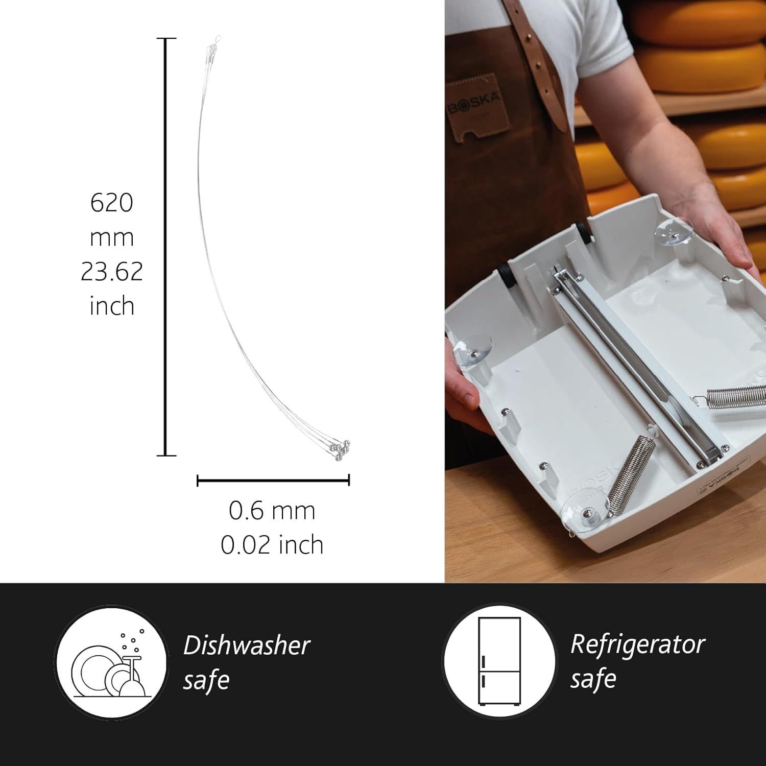 Juego de 6 Cables de Corte para Queso BOSKA Cheese Commander Pro