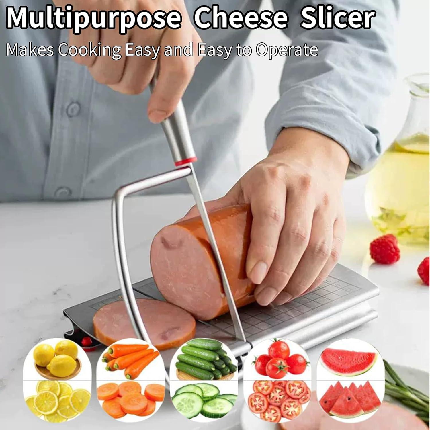 Cortador de Queso YIHAOSSING Acero Inoxidable con Escala 22.86x22.1 cm