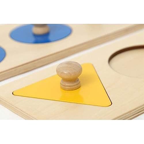Rompecabezas de Formas de Madera Adena Montessori 3 Piezas