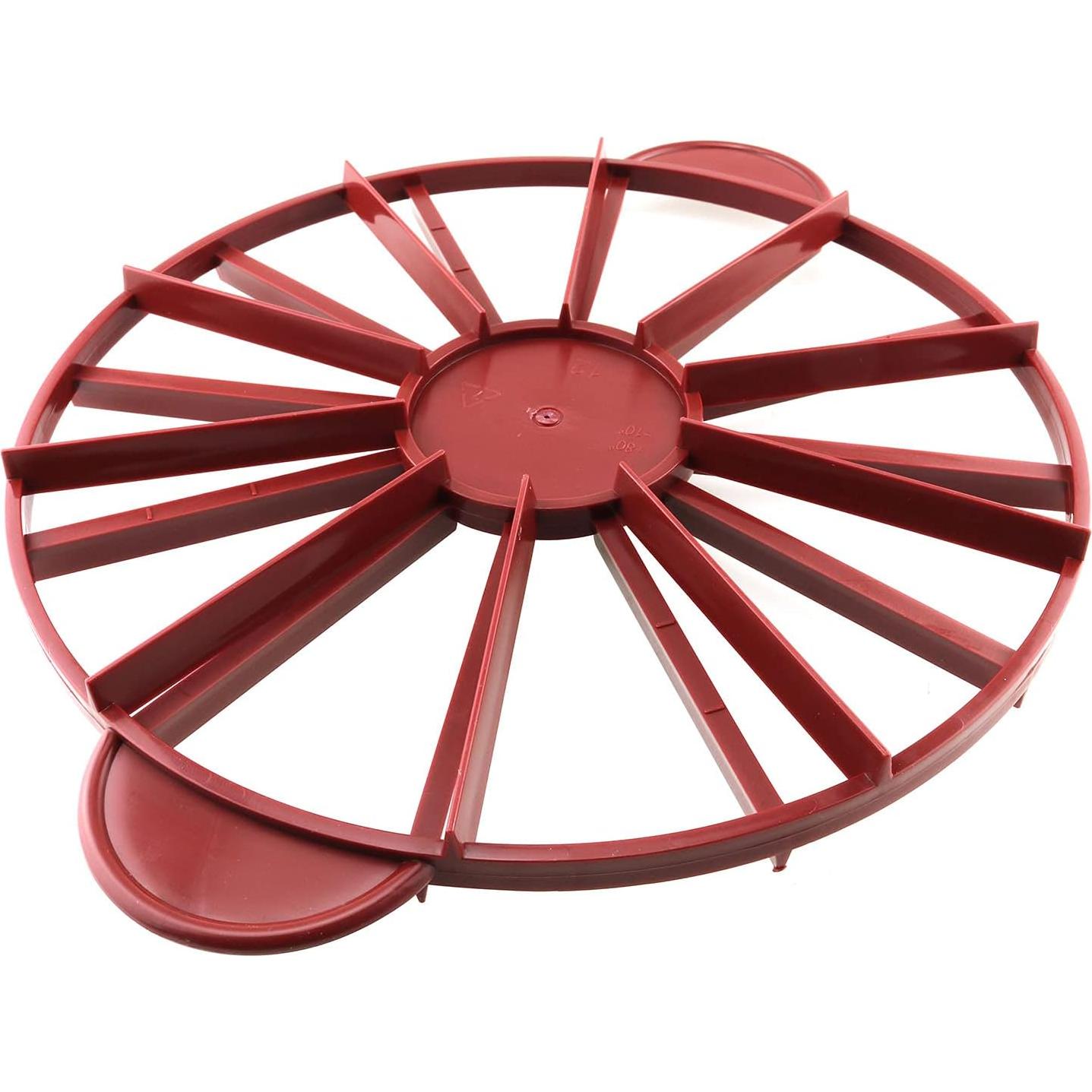 Marcador de Porciones de Pastel Tegg Doble Cara Rojo 10/12 Porciones