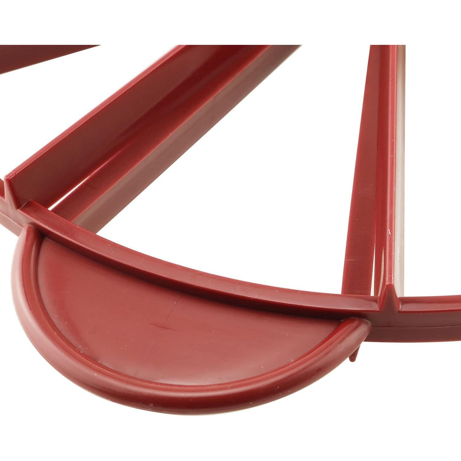 Marcador de Porciones de Pastel Tegg Doble Cara Rojo 10/12 Porciones