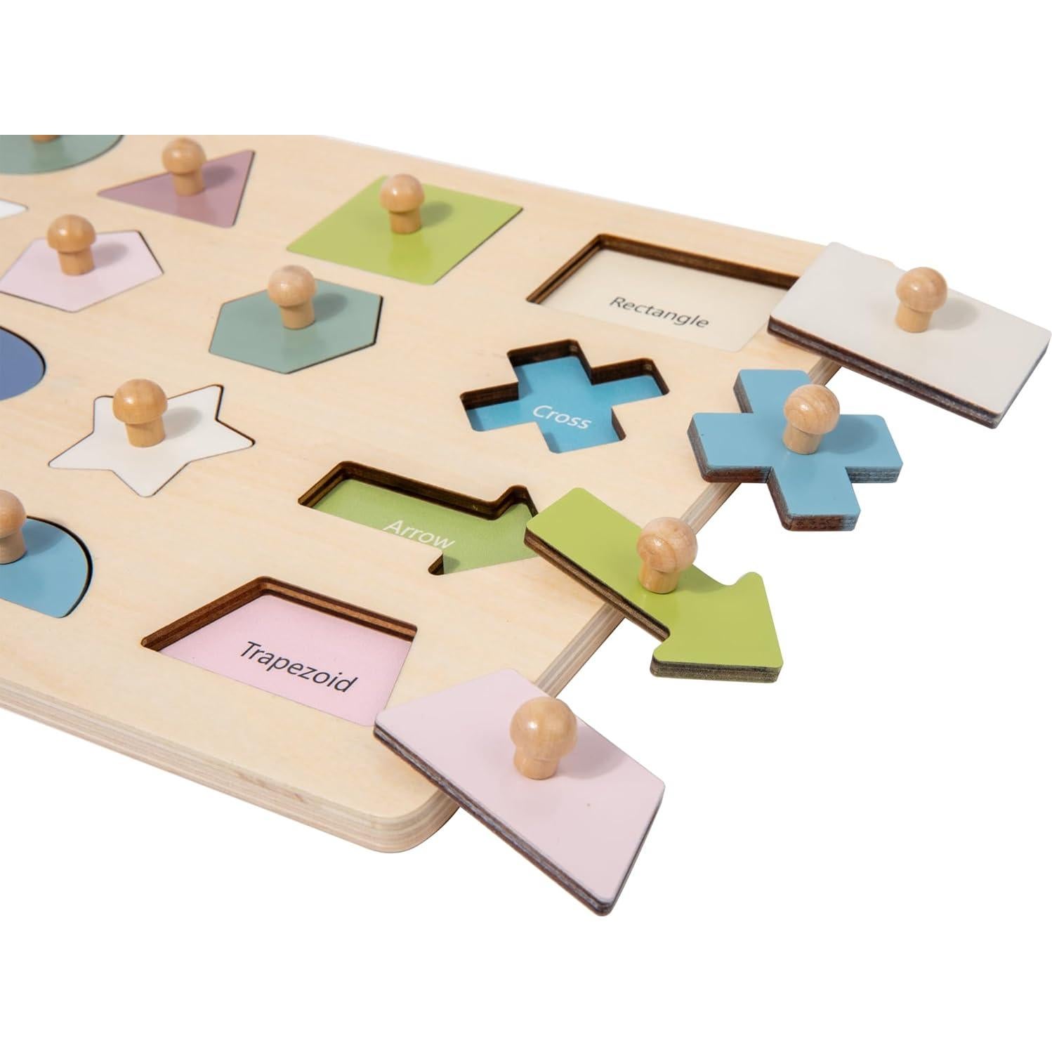 Rompecabezas Montessori Adena 16 Piezas Formas Coloridas