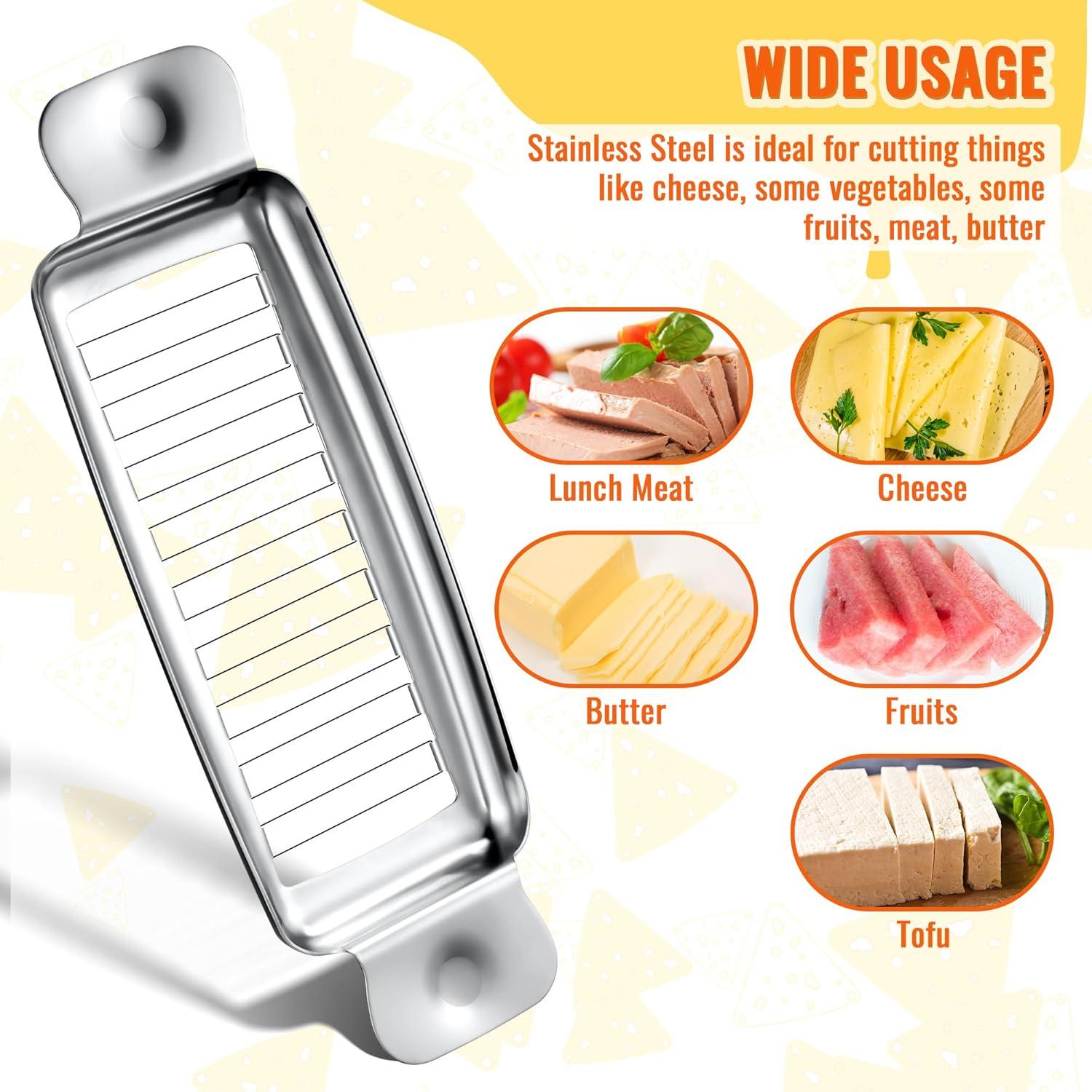 Cortador de Mantequilla y Queso Feekoon de Acero Inoxidable 18 Cuerdas