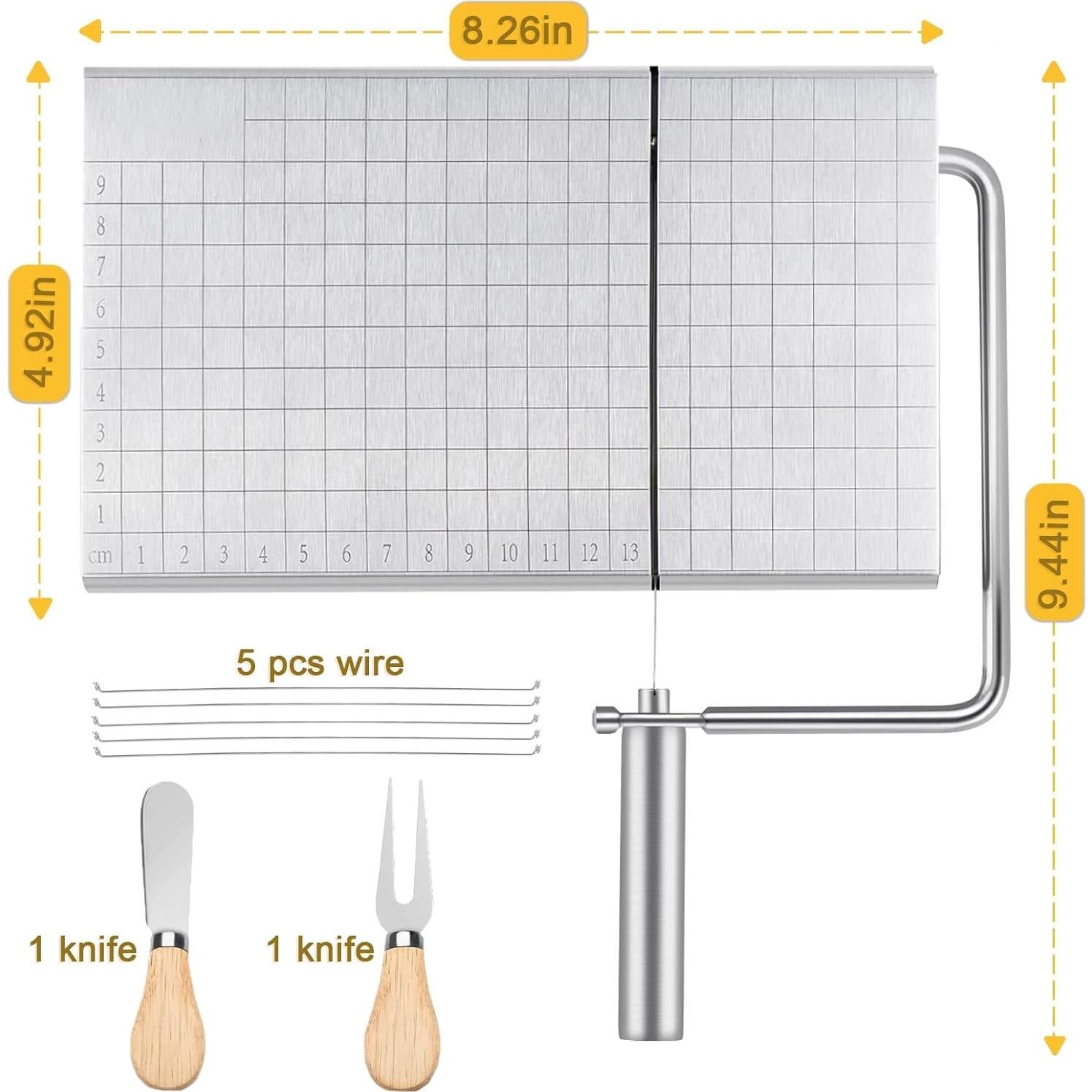 Cortador de Queso FuPatio con 5 Cables Repuestos y Tabla