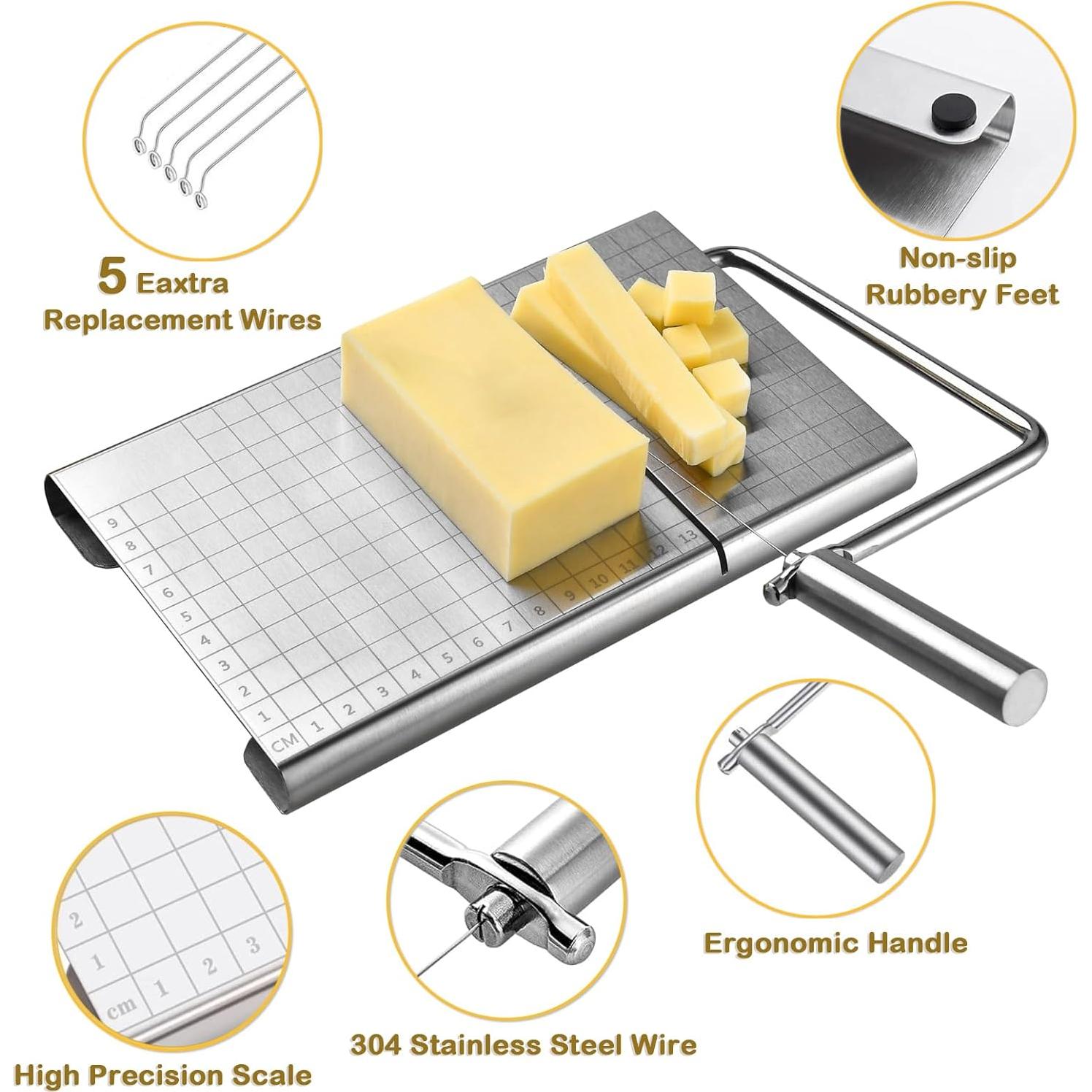 Cortador de Queso FuPatio con 5 Cables Repuestos y Tabla