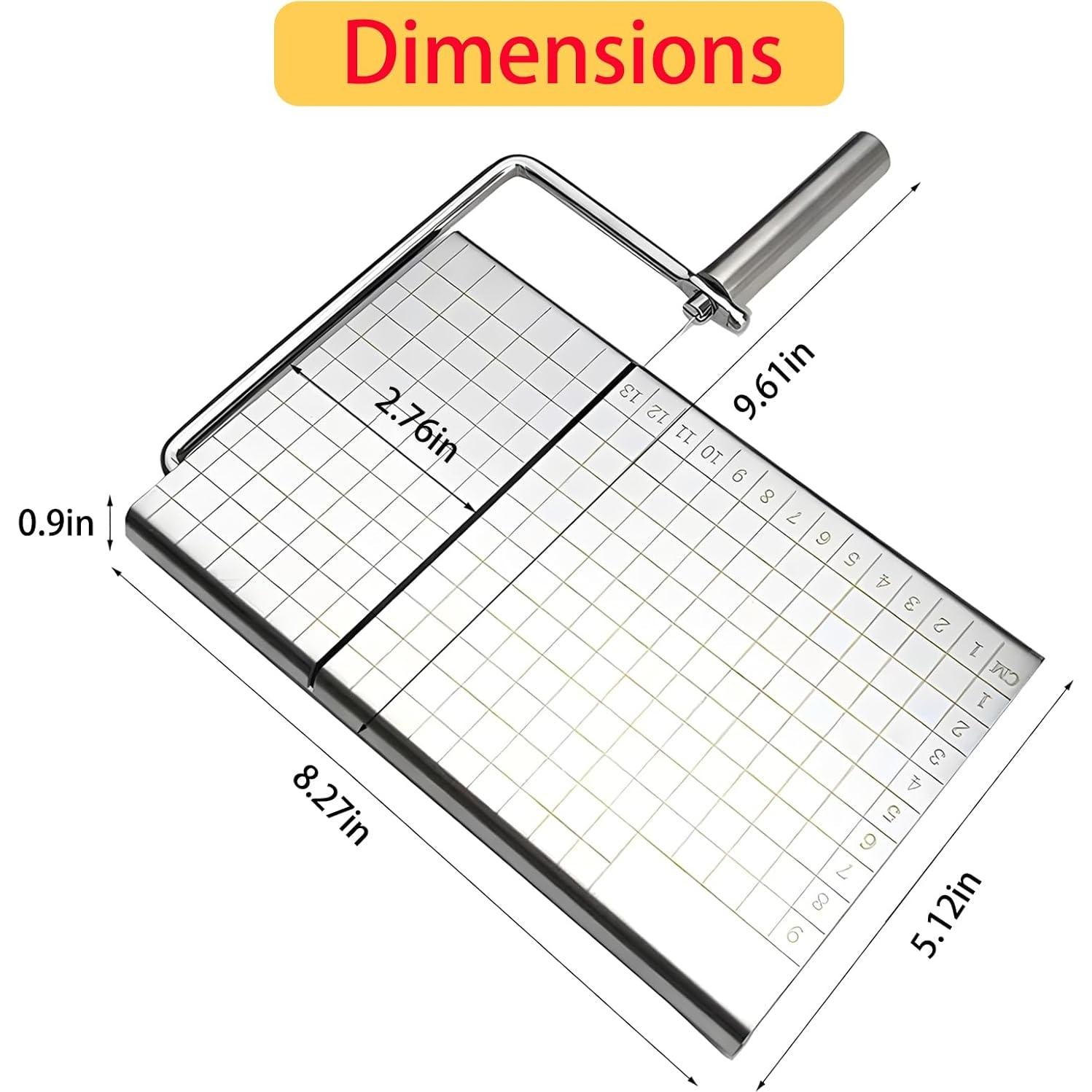 Cortador de Queso NIXNEHC Acero Inoxidable con 4 Cables Repuesto