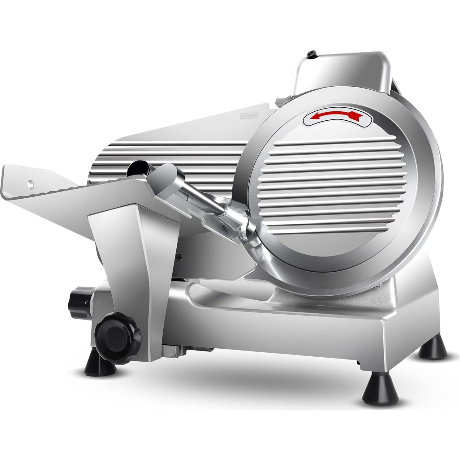 Cortadora de Carne Zomagas 10" 240W Semi-Automática Acero Inoxidable