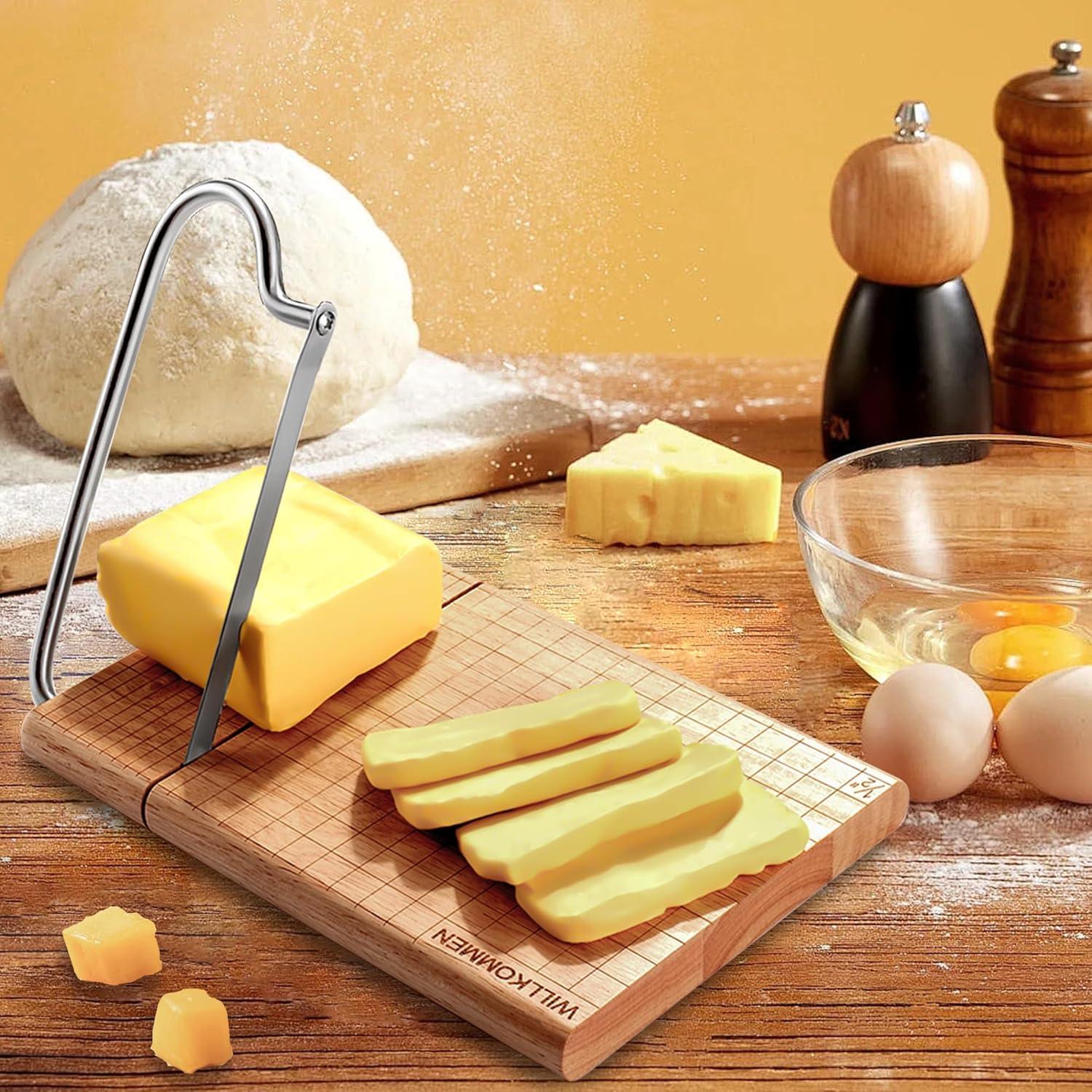 Cortador de Queso de Madera WILLKOMMEN con Cuchilla 27.4x21.3cm
