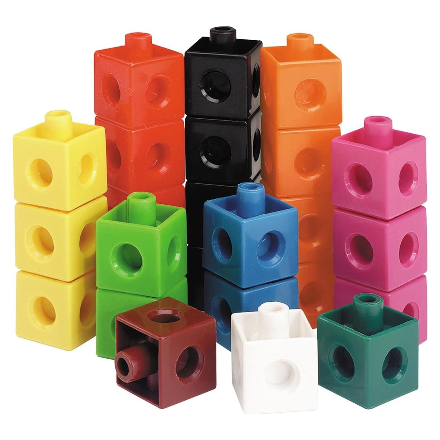 Learning Resources Snap Cubes, Set of 500 Cubes, Ages 5+, Educational Counting Toy,Back to School Supplies,Teacher Supplies for Classroom