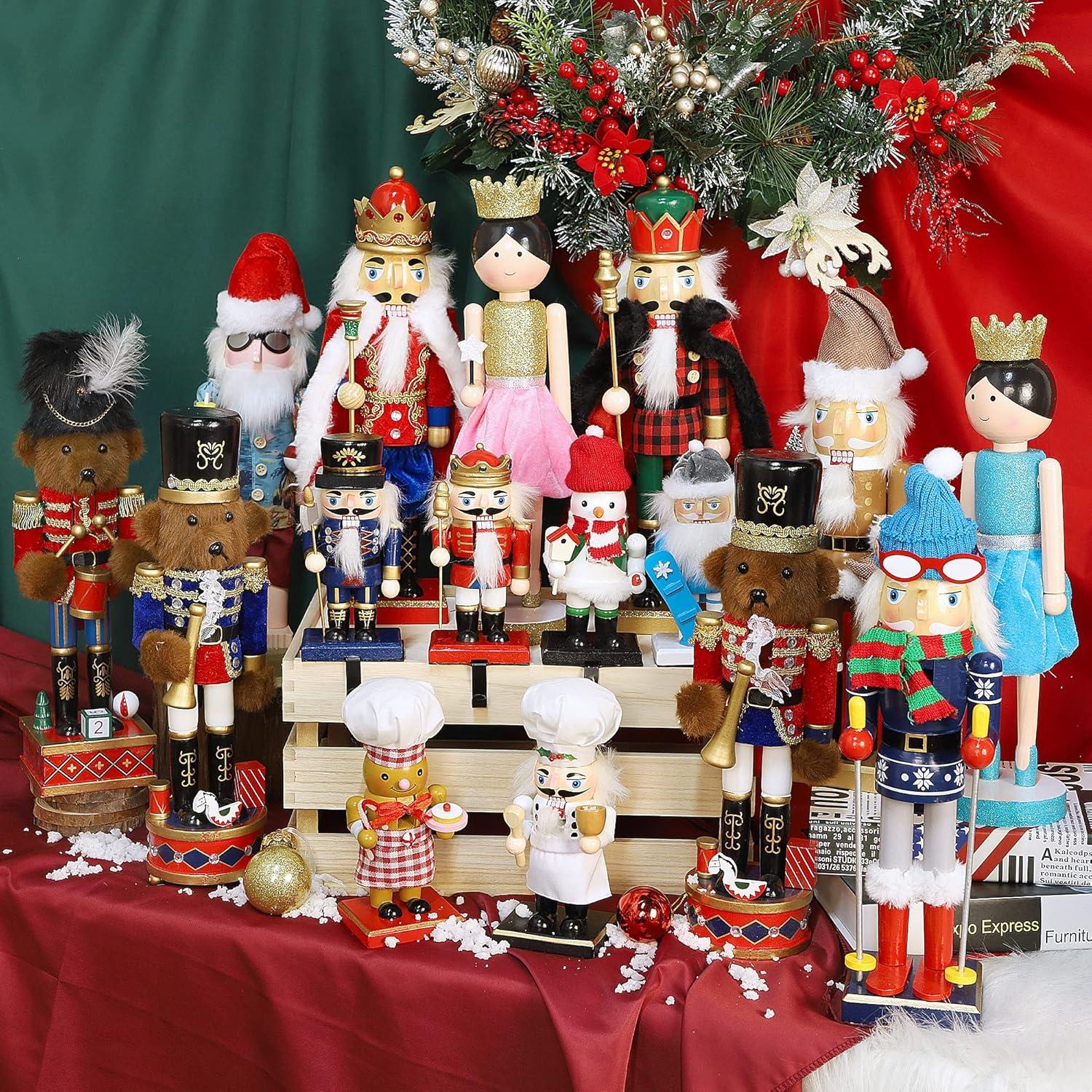 Cascanueces de Madera Joliyoou Oso Trompetista 35.56 cm