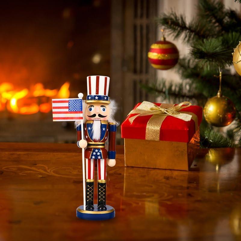 Figuras de Soldados Cascanueces de Madera Ciieeo 25 cm