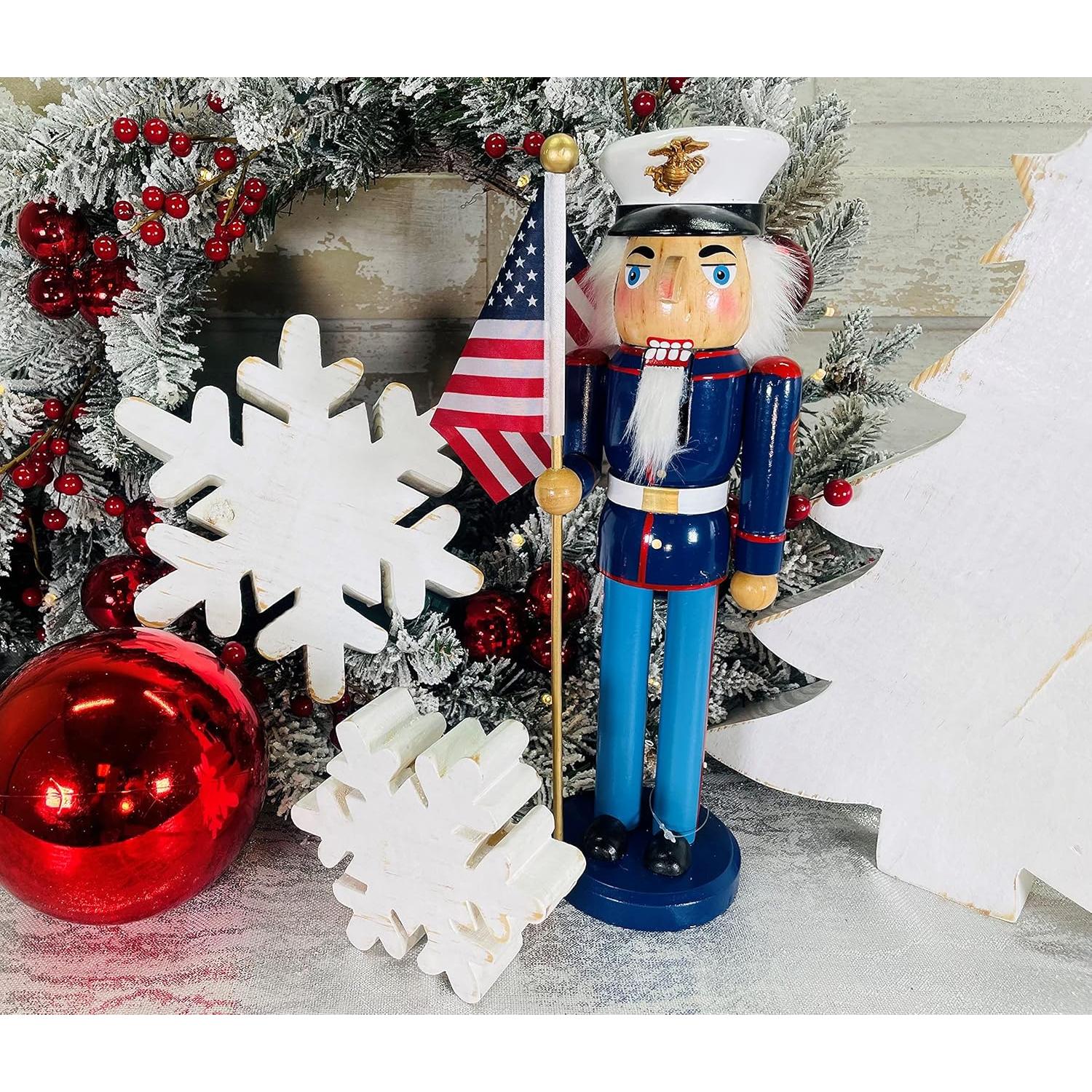 Cascanueces Marino 35.56 cm Taller de Santa Hecho a Mano