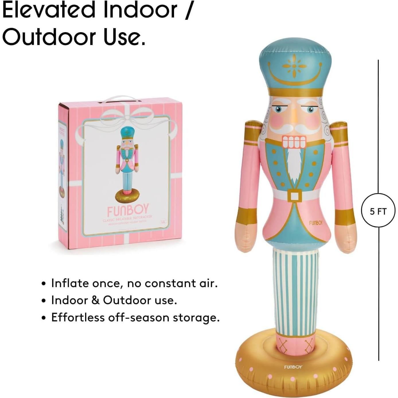 Cascanueces Inflable 1.52 M FUNBOY Rosa para Navidad