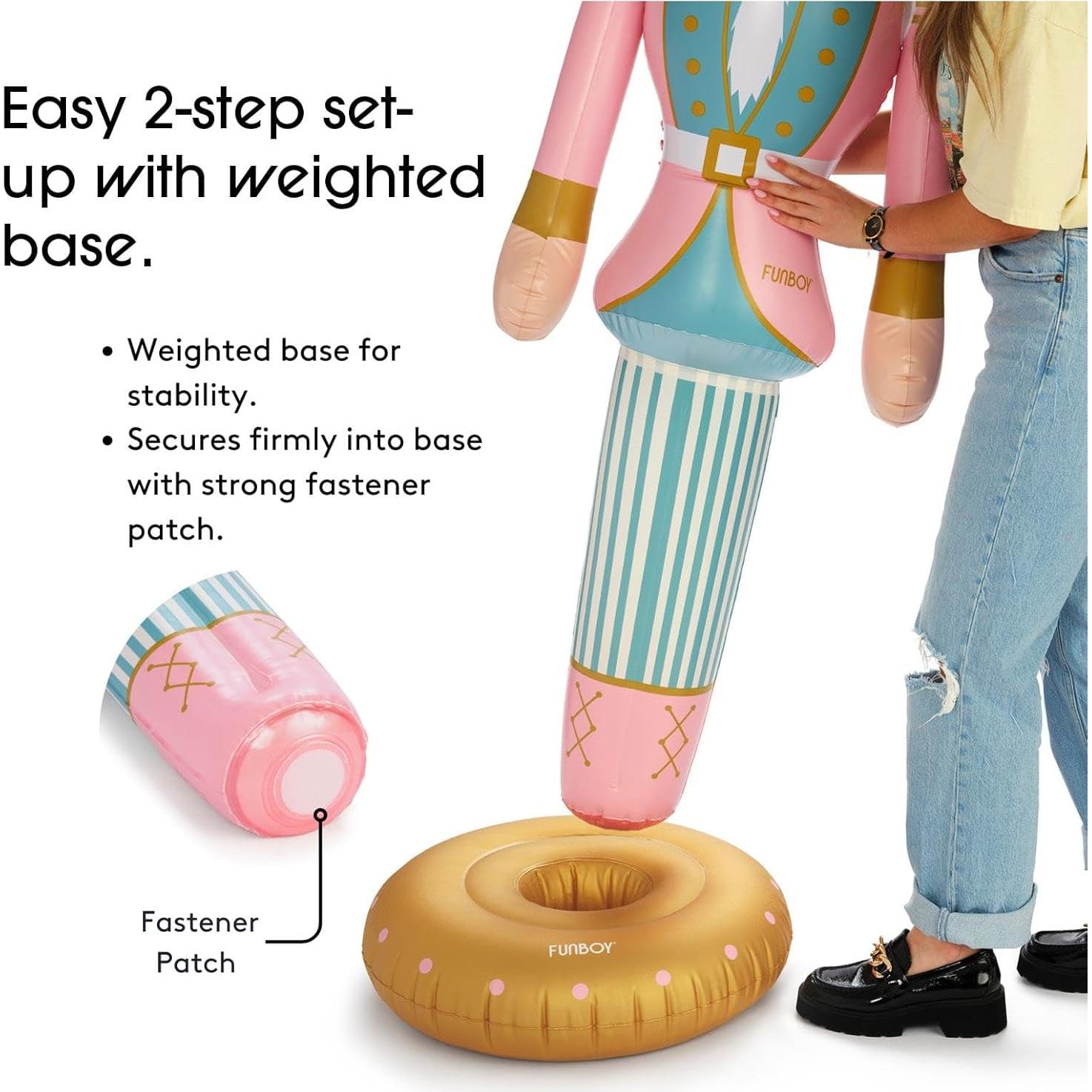 Cascanueces Inflable 1.52 M FUNBOY Rosa para Navidad