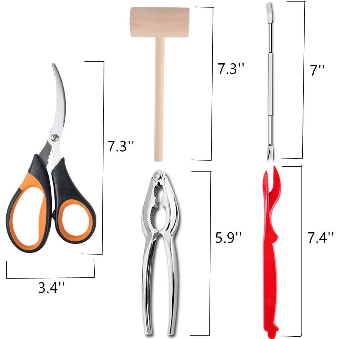 Juego de herramientas para mariscos Artcome 21 Pcs - Acero inoxidable