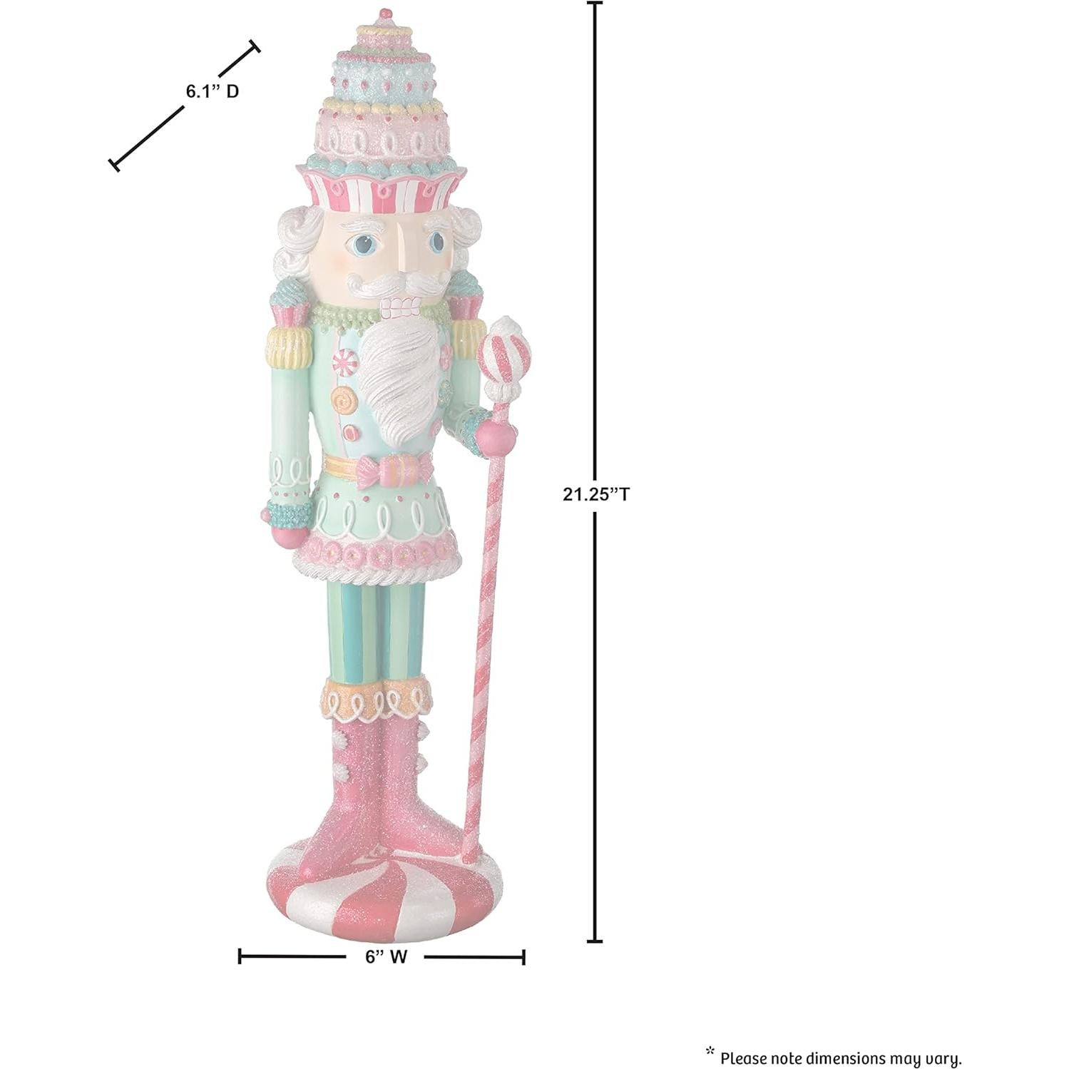 Nuez de Caramelo de Menta Pastel Regency 55.88 cm Decoración