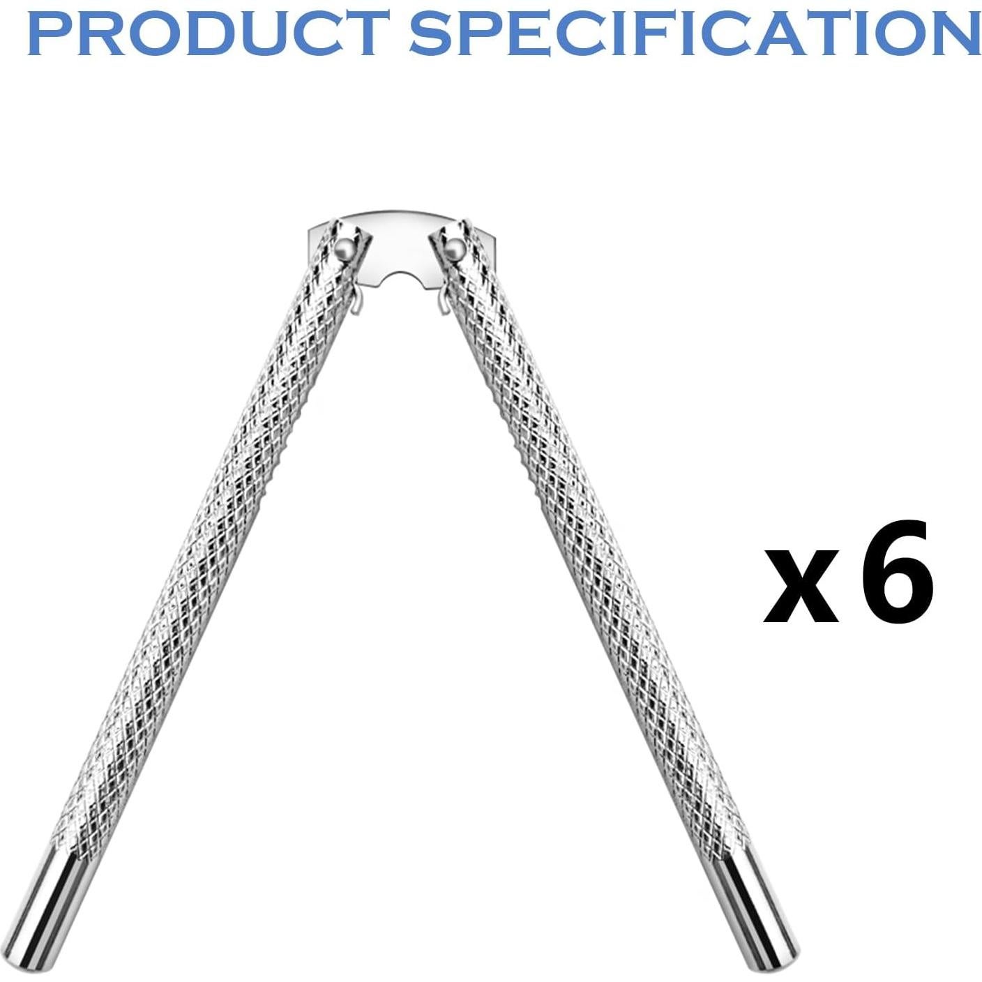 Set de 6 Cracker de Nueces Acero Inoxidable Artcome