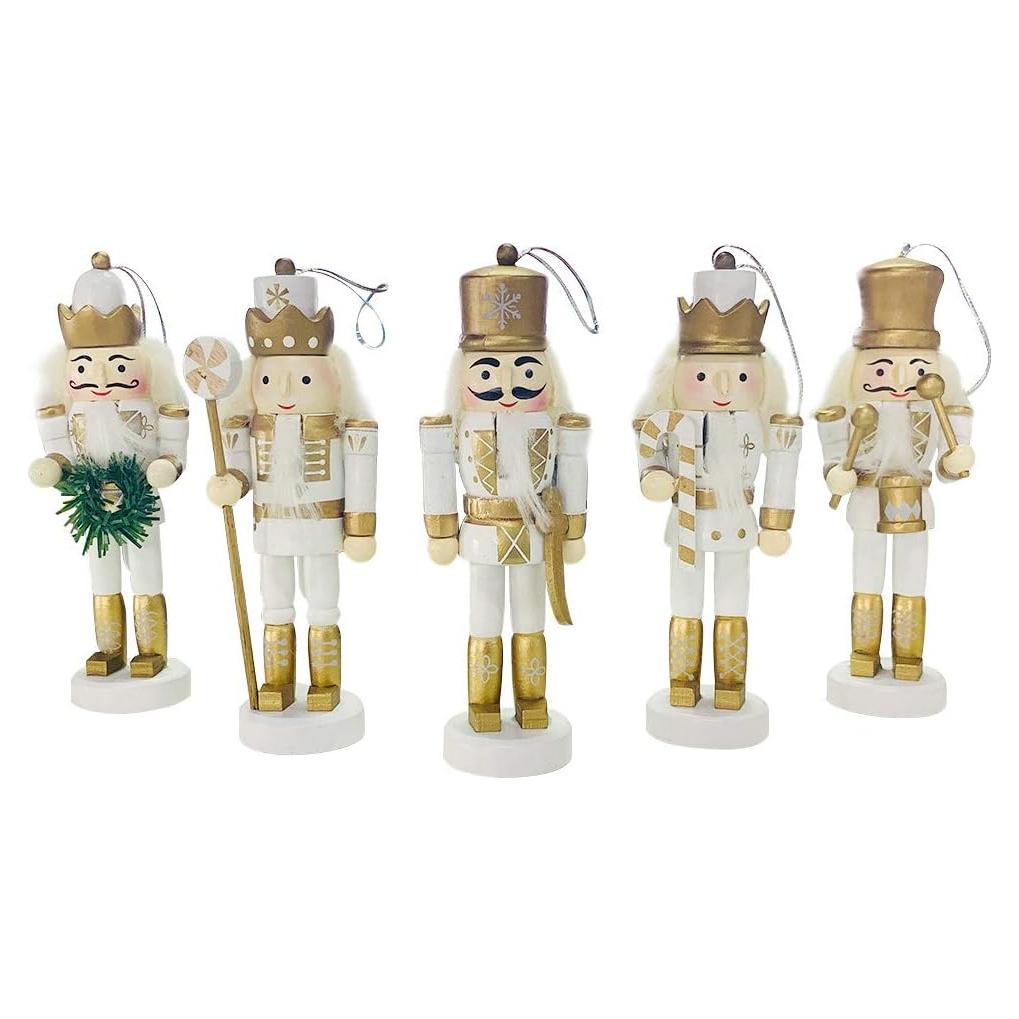 Conjunto de Adornos Cascanueces Navidad BlueSpace 120mm Madera