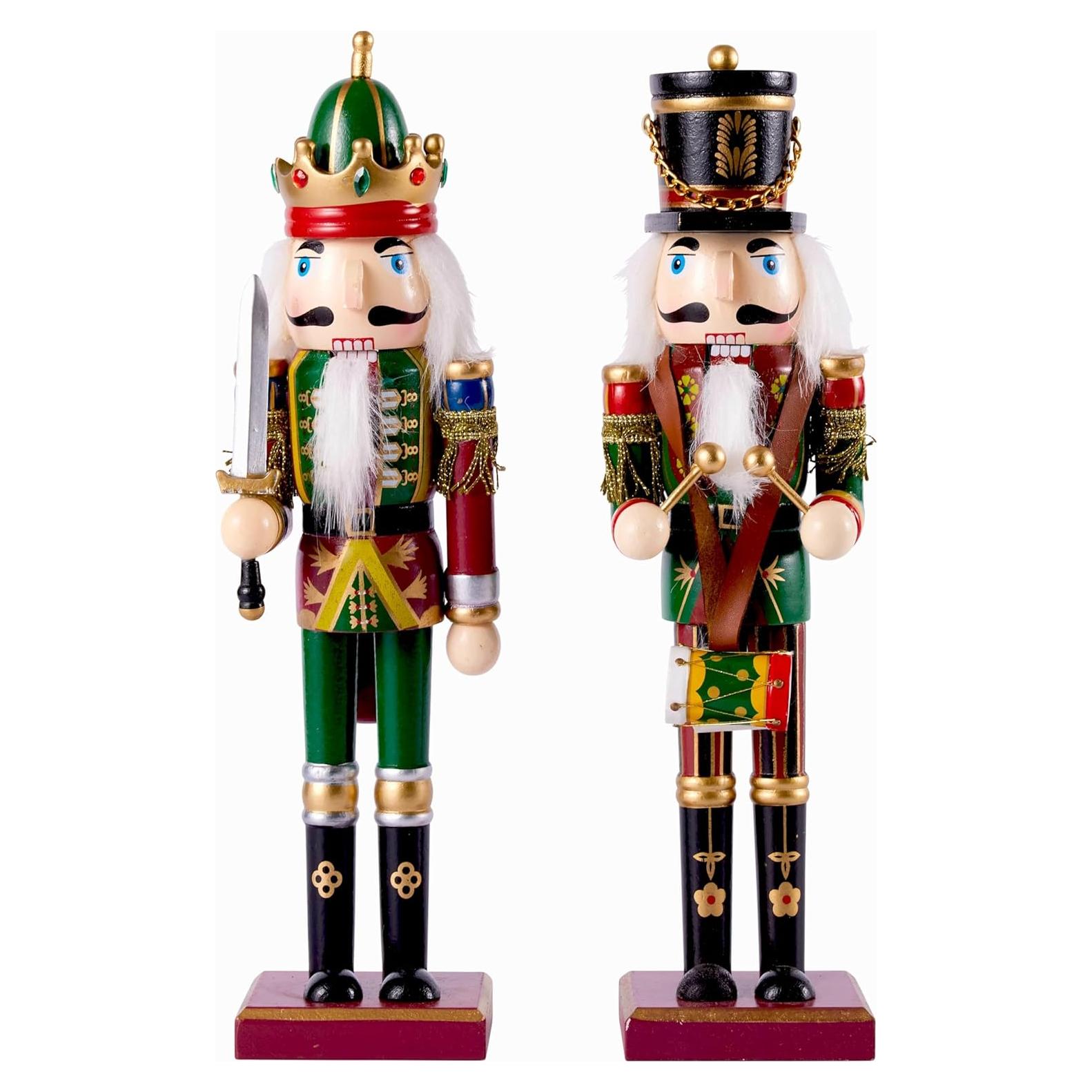 Cascanueces de Madera 30 cm Rey y Soldado THE TWIDDLERS