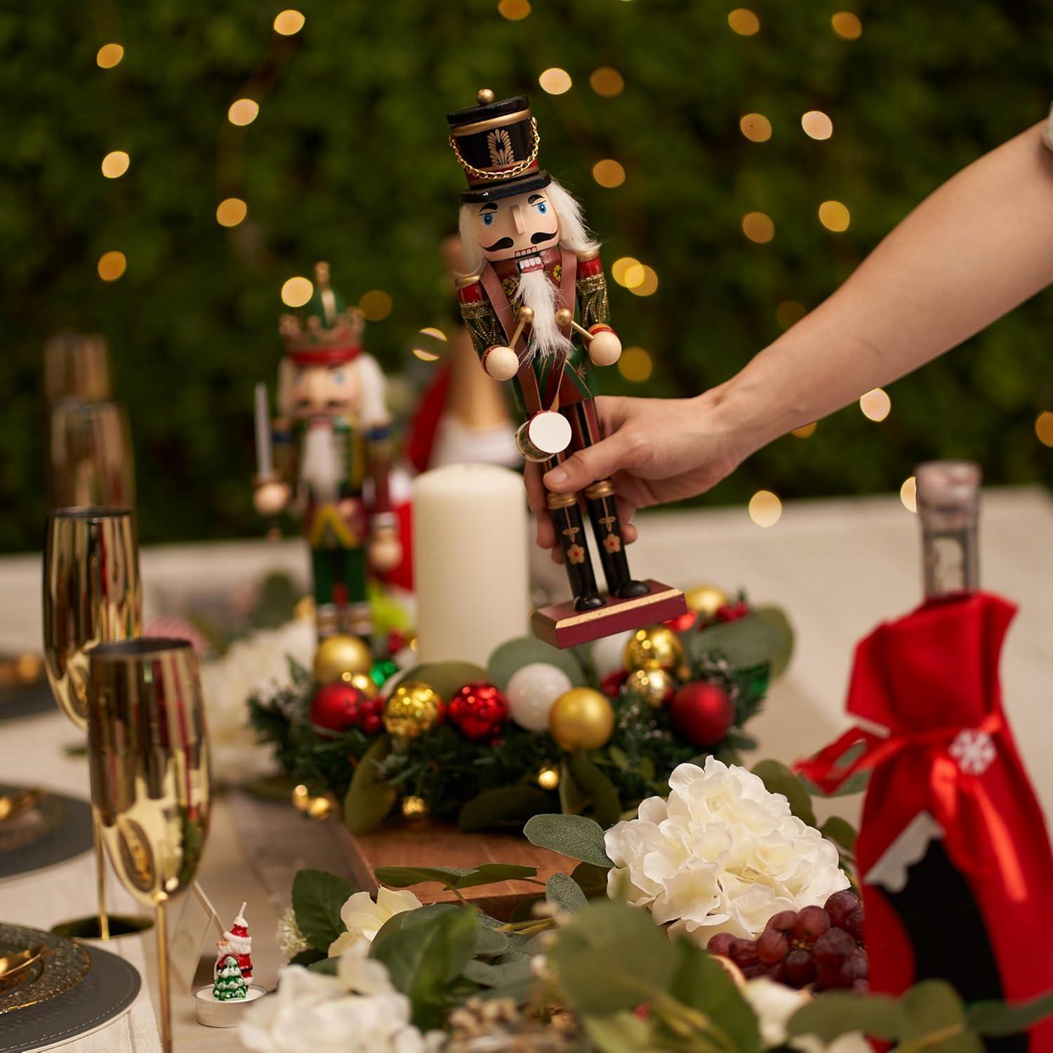 Cascanueces de Madera 30 cm Rey y Soldado THE TWIDDLERS