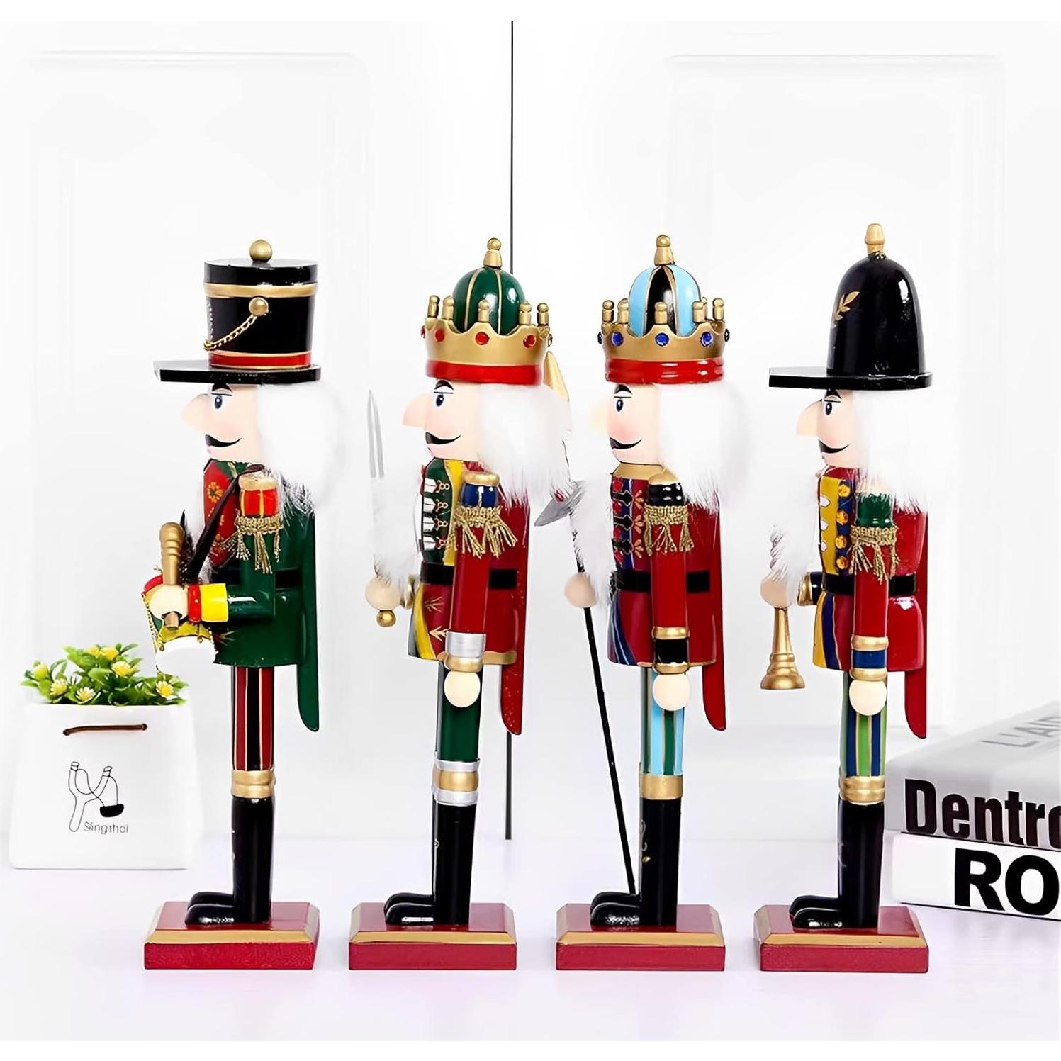 Adorno Cascanueces de Madera 30 cm Pikeman - Decoración Navideña