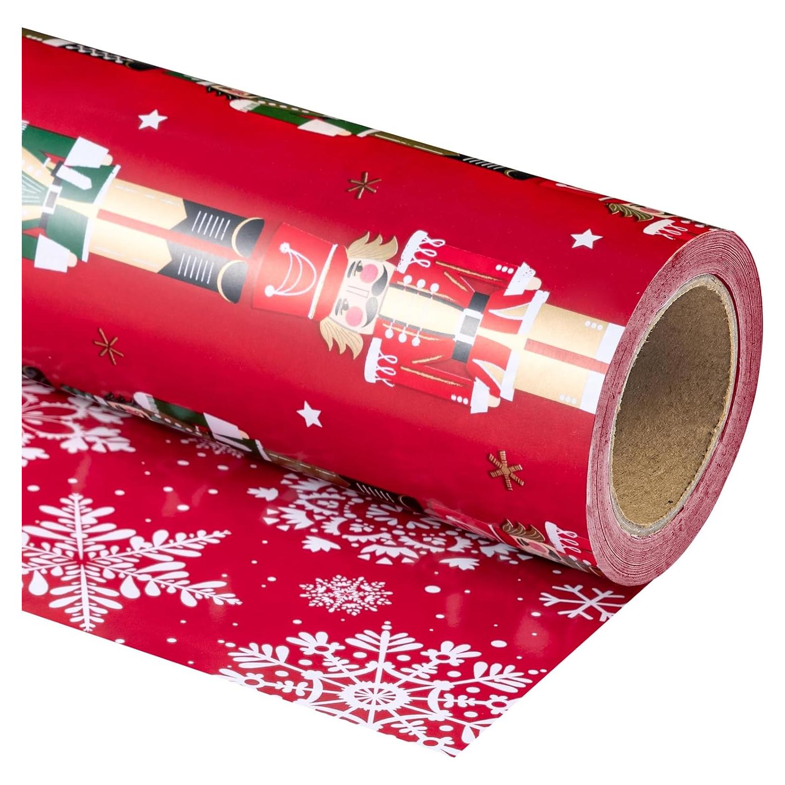 Papel de Regalo Reversible WRAPAHOLIC Nutcracker 43 cm x 10 m
