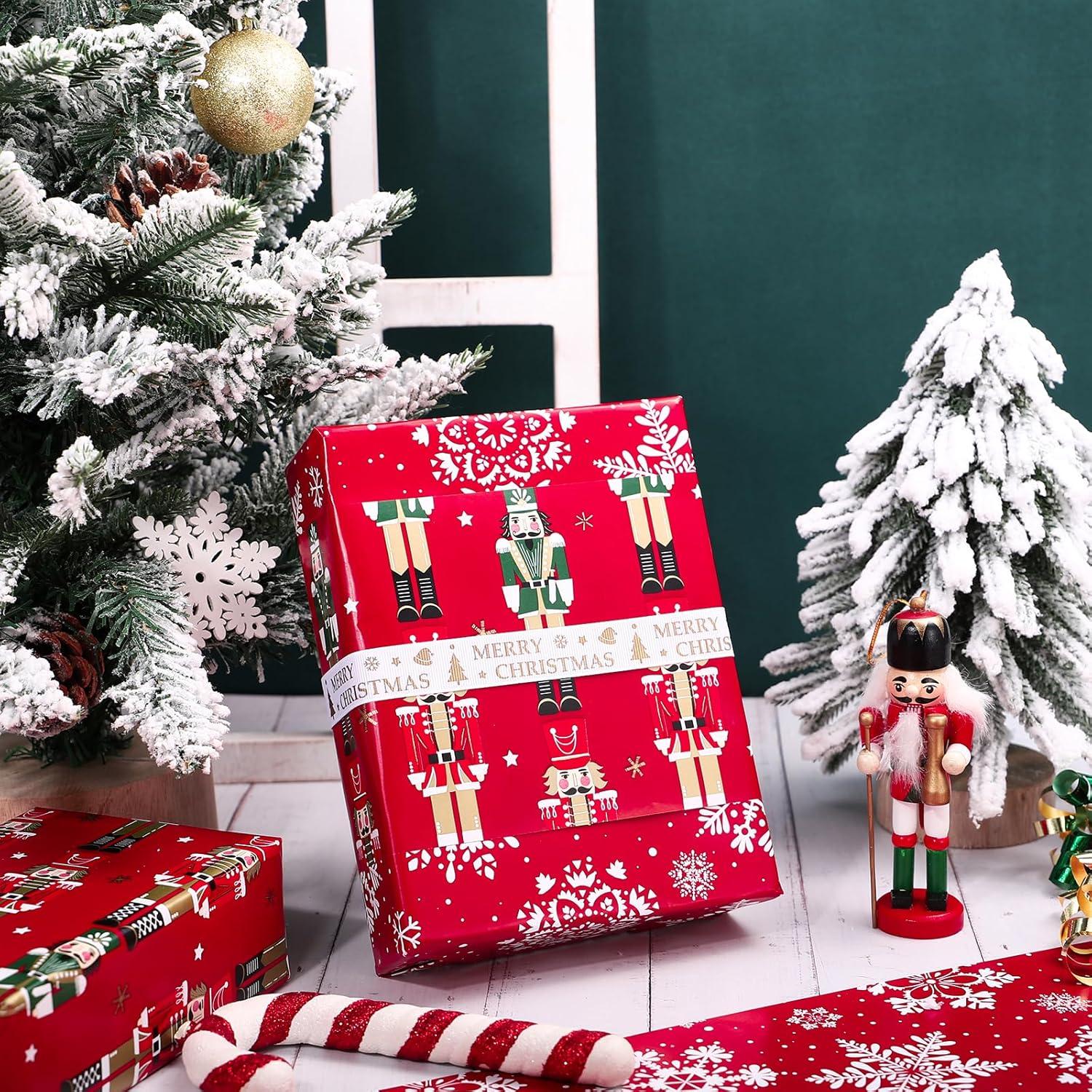 Papel de Regalo Reversible WRAPAHOLIC Nutcracker 43 cm x 10 m