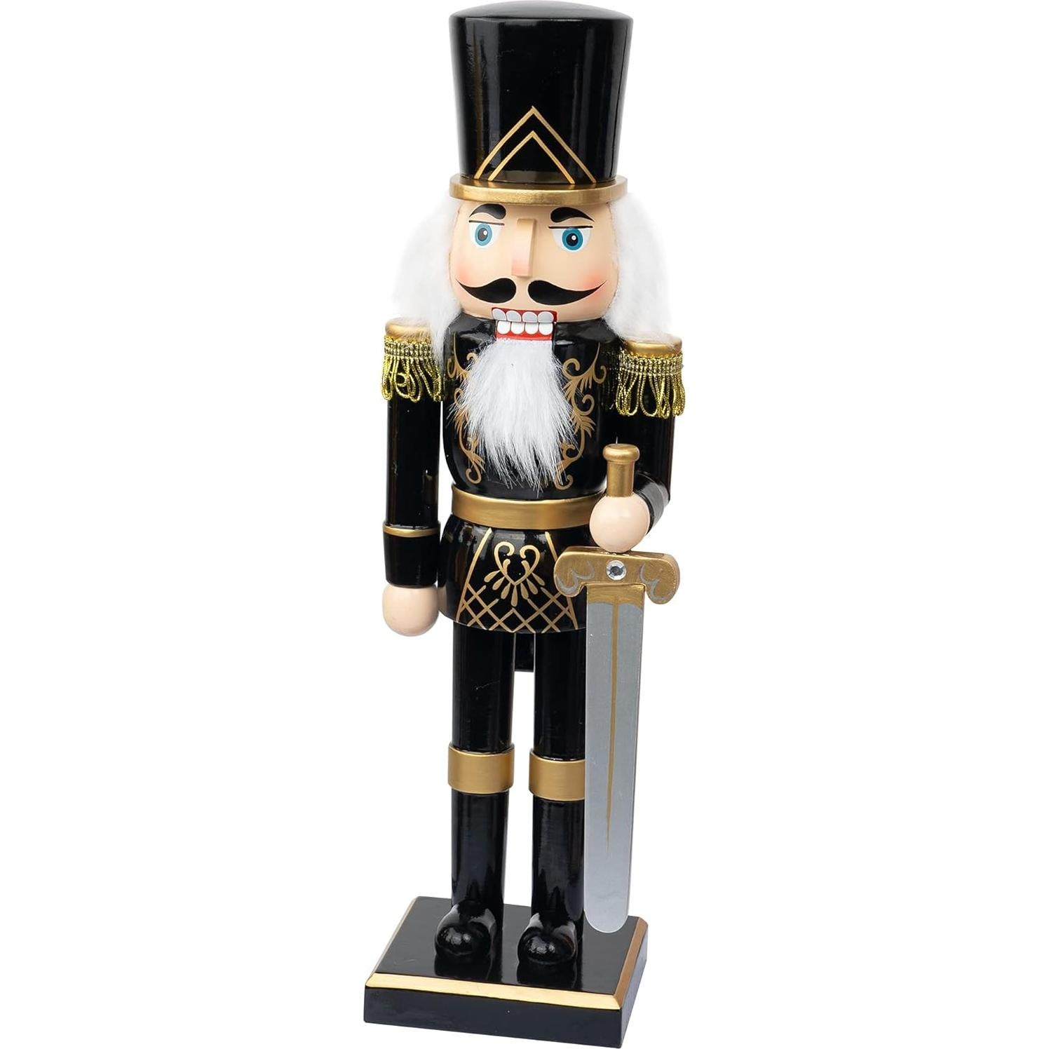 Cascanueces de Madera FUNPENY 35 cm Soldado Negro Decorativo