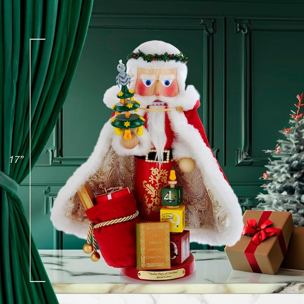 Cascanueces Musical Steinbach 43 cm 12 Días de Navidad
