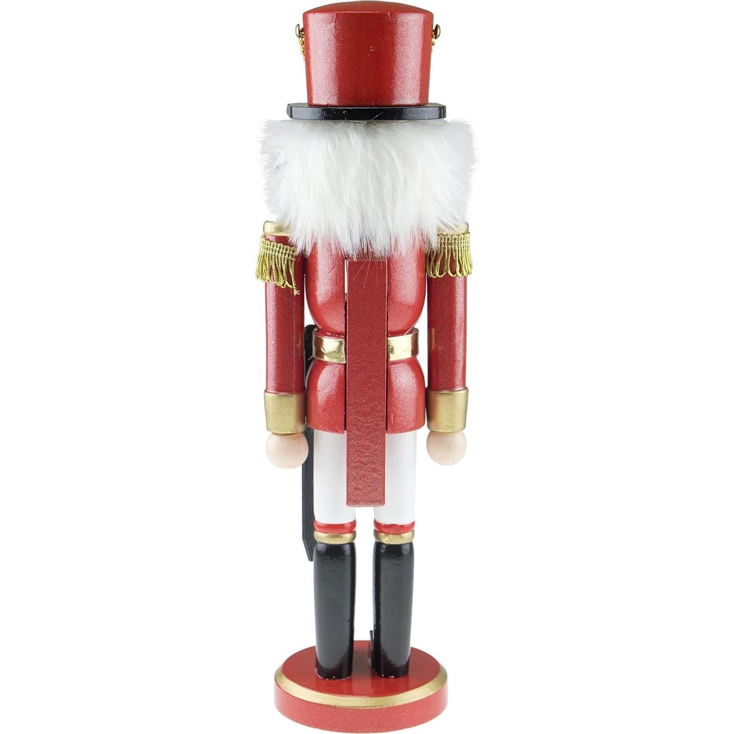 Cascanueces de Madera Tradicional Guerrero Rojo 30.48 cm Clever Creations