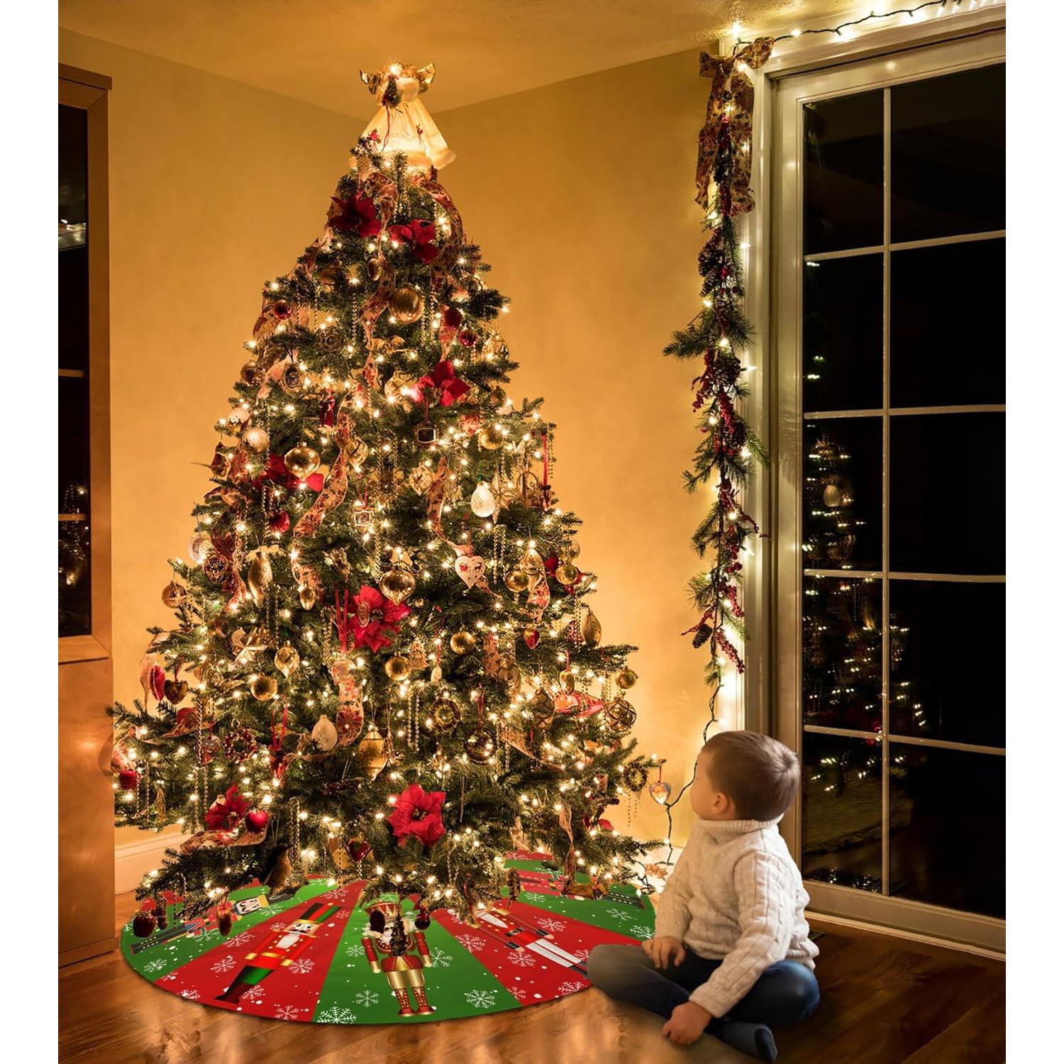 Funda de árbol de Navidad Xemitoro 90 cm Cascanueces