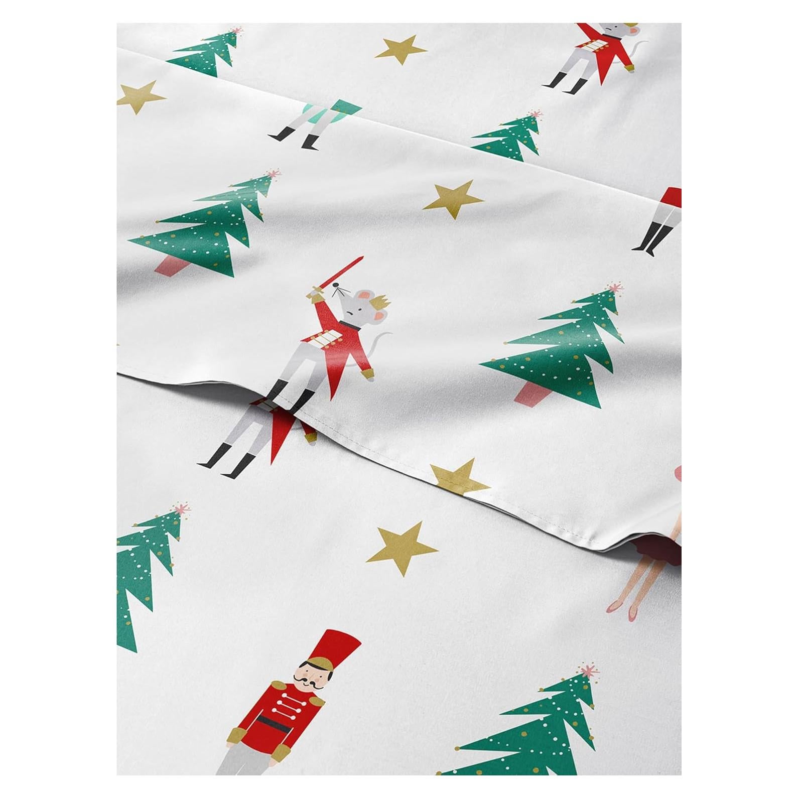 Juego de Sábanas Navidad Reina CGK Unlimited 4 Piezas Microfibra