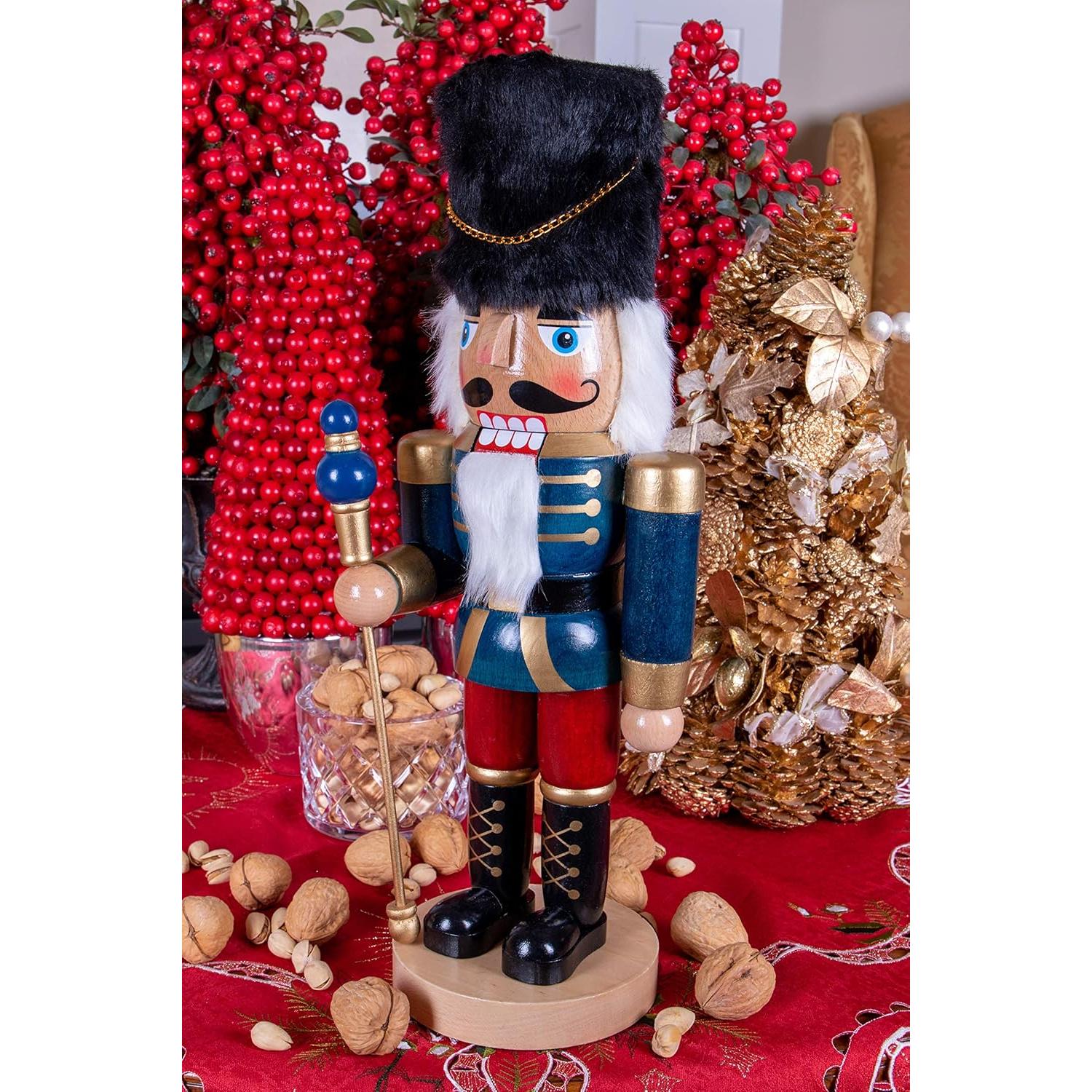 Cascanueces de Madera Tradicional Clever Creations 43 cm Azul