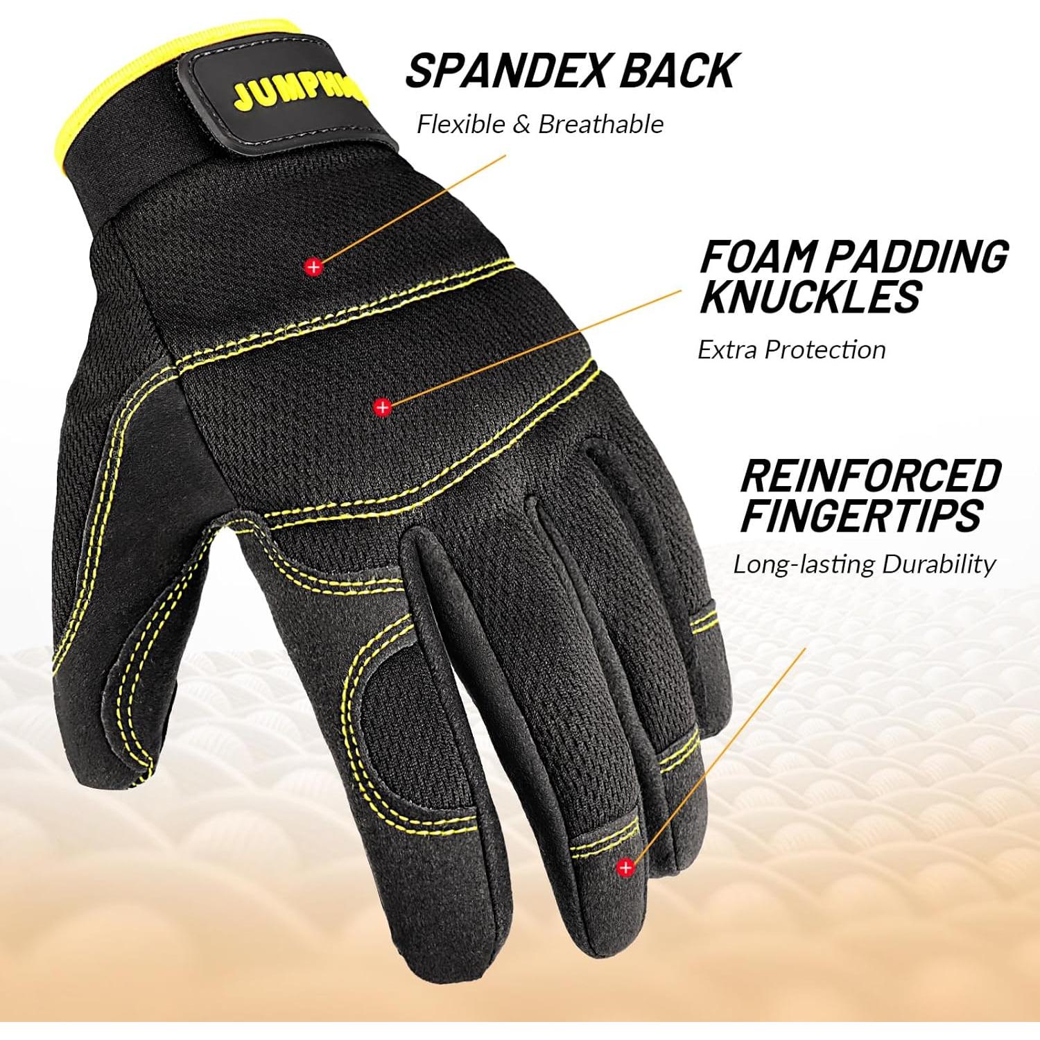 Guantes de Trabajo JUMPHIGH para Mujeres - 2 Pares, Talla S