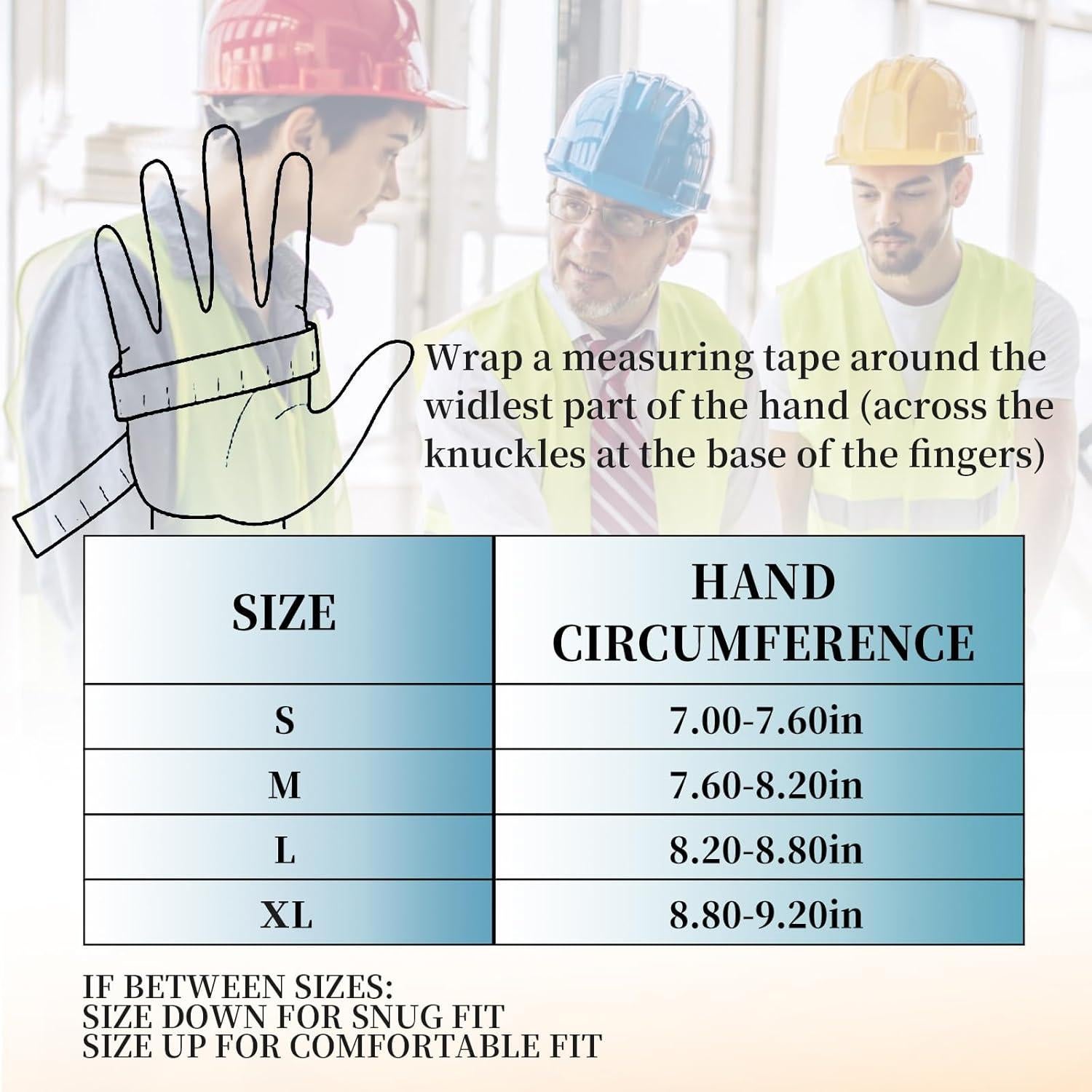 Guantes de Trabajo JUMPHIGH para Mujeres - 2 Pares, Talla S