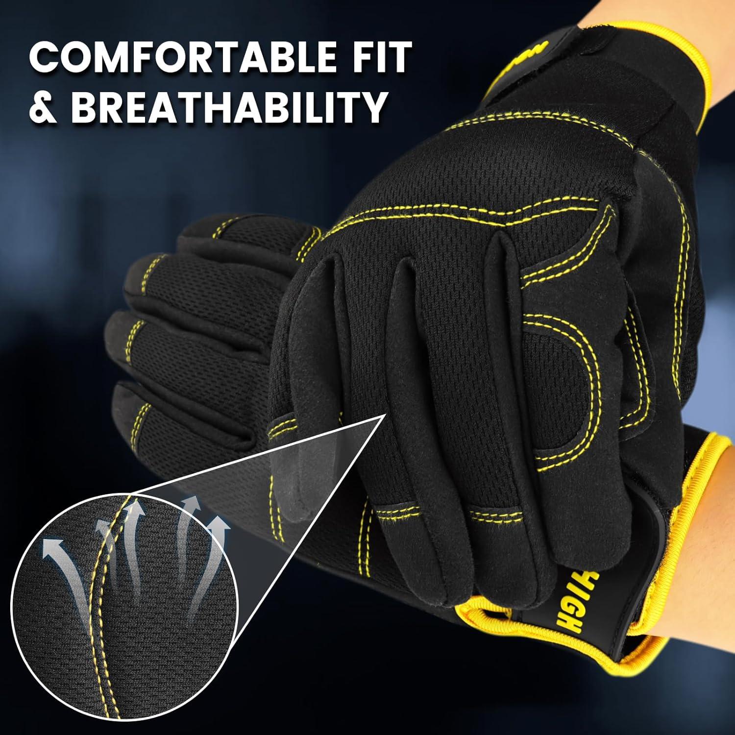 Guantes de Trabajo JUMPHIGH para Mujeres - 2 Pares, Talla S