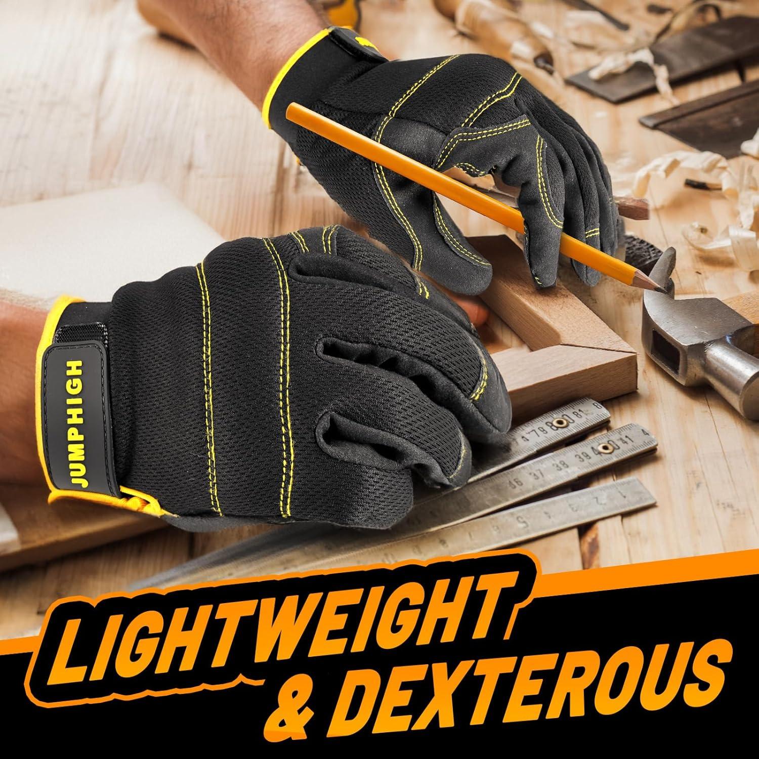 Guantes de Trabajo JUMPHIGH para Mujeres - 2 Pares, Talla S
