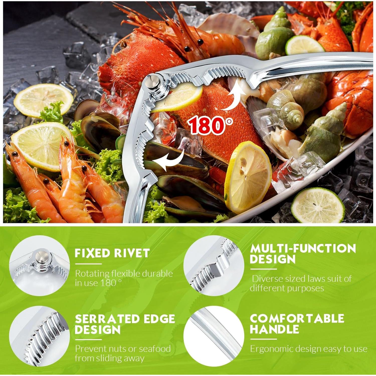 50 Rompedores de Nueces Therwen - Herramienta de Mariscos