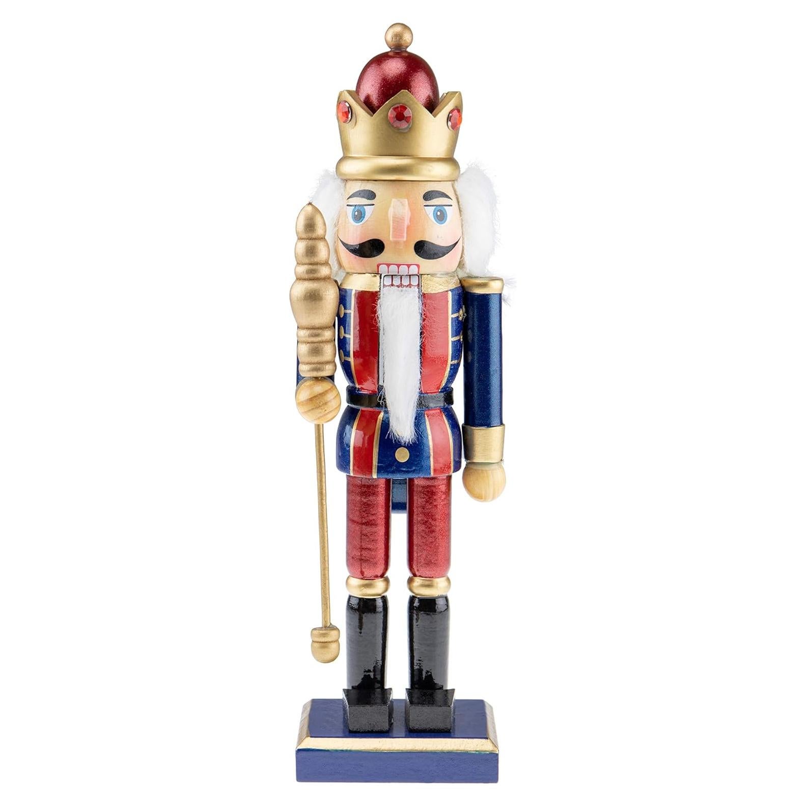 Cascanueces de Madera Rey Azul 25.4 cm Clever Creations