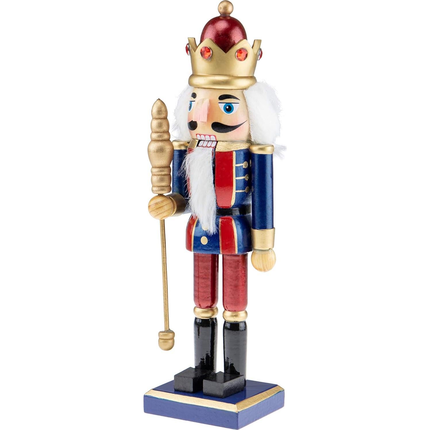 Cascanueces de Madera Rey Azul 25.4 cm Clever Creations