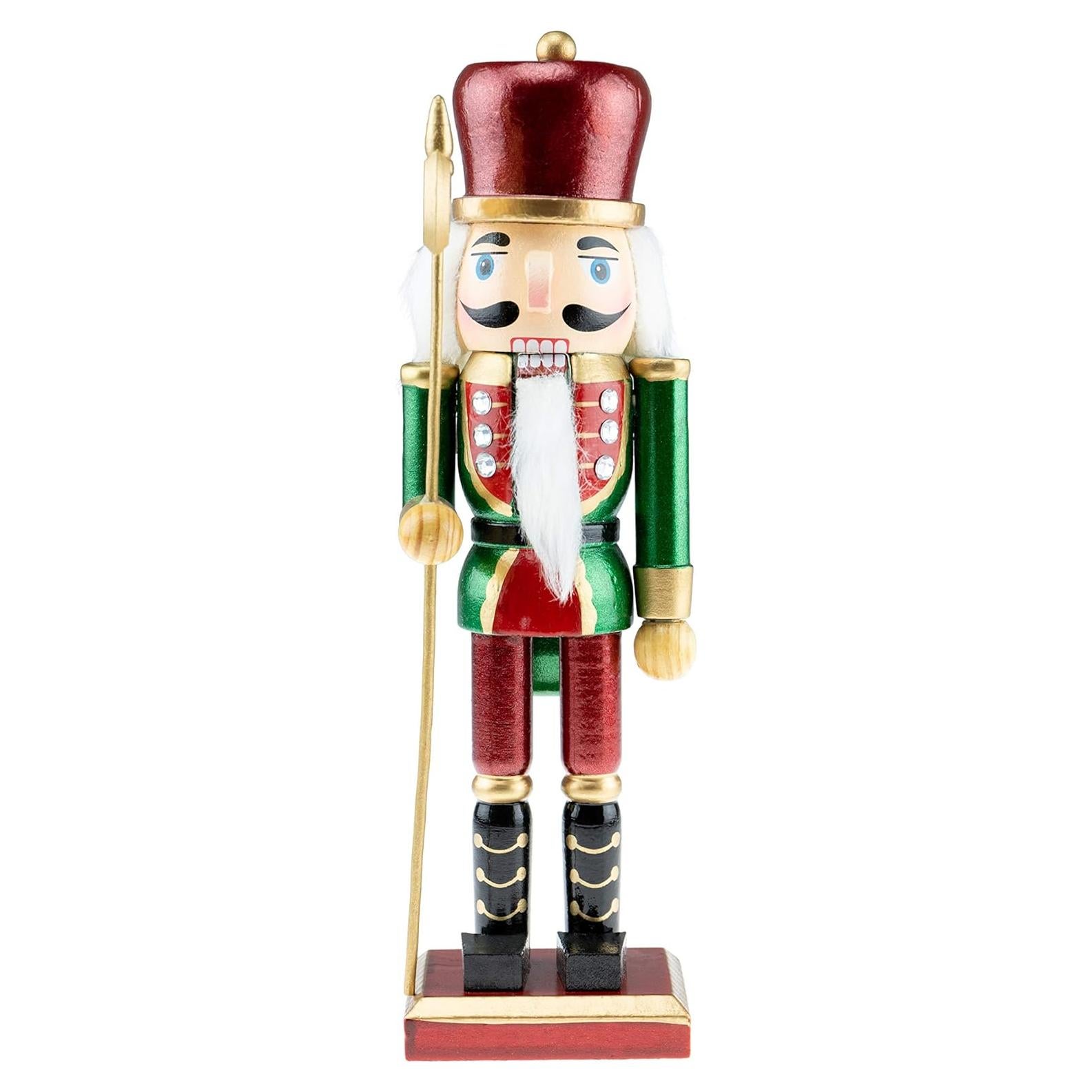 Cascanueces de Madera Verde 25.4 cm Clever Creations