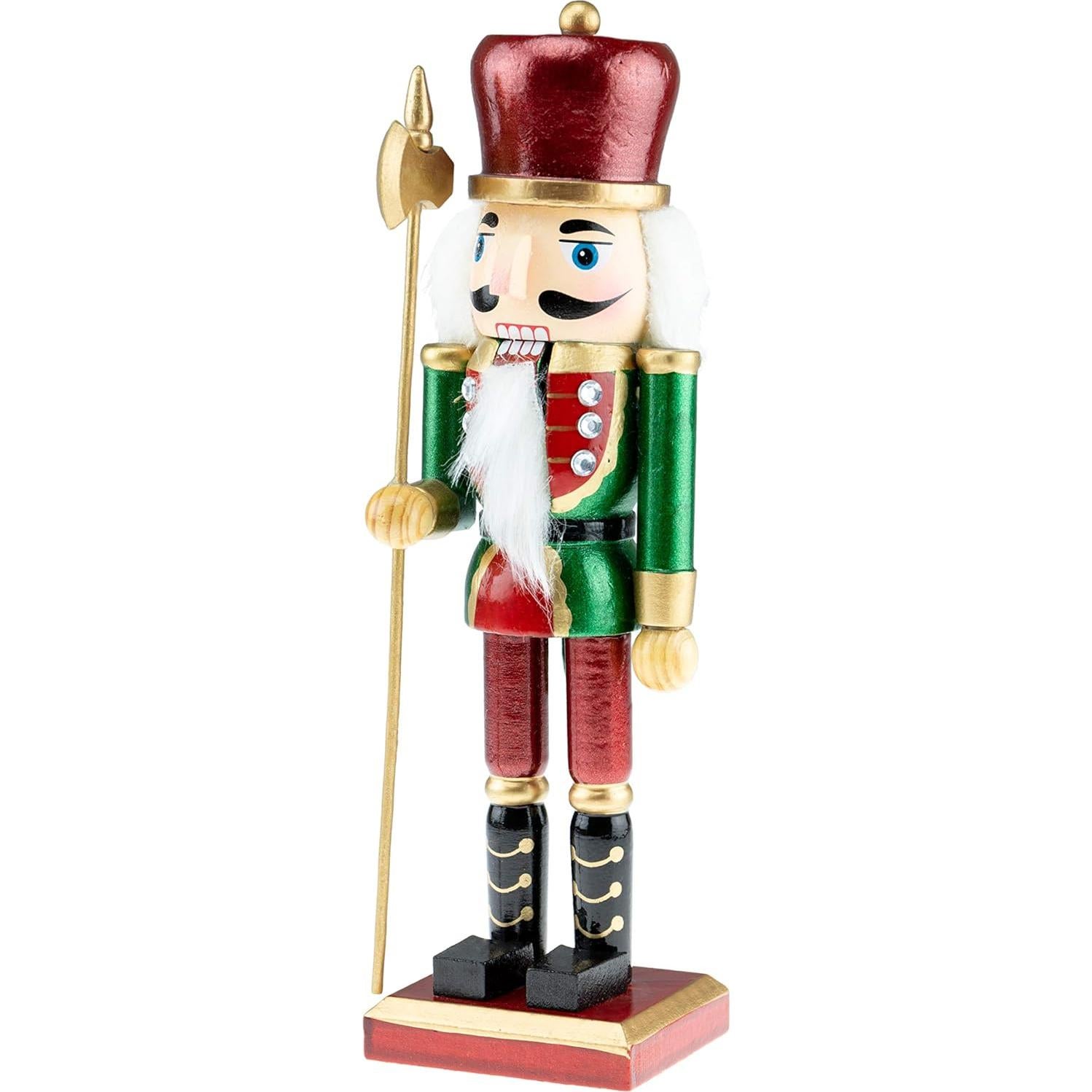 Cascanueces de Madera Verde 25.4 cm Clever Creations