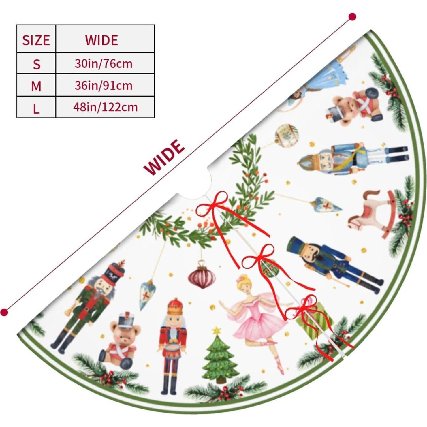 Falda de Árbol de Navidad XYSKINO 91.44 cm Blanca Decorativa