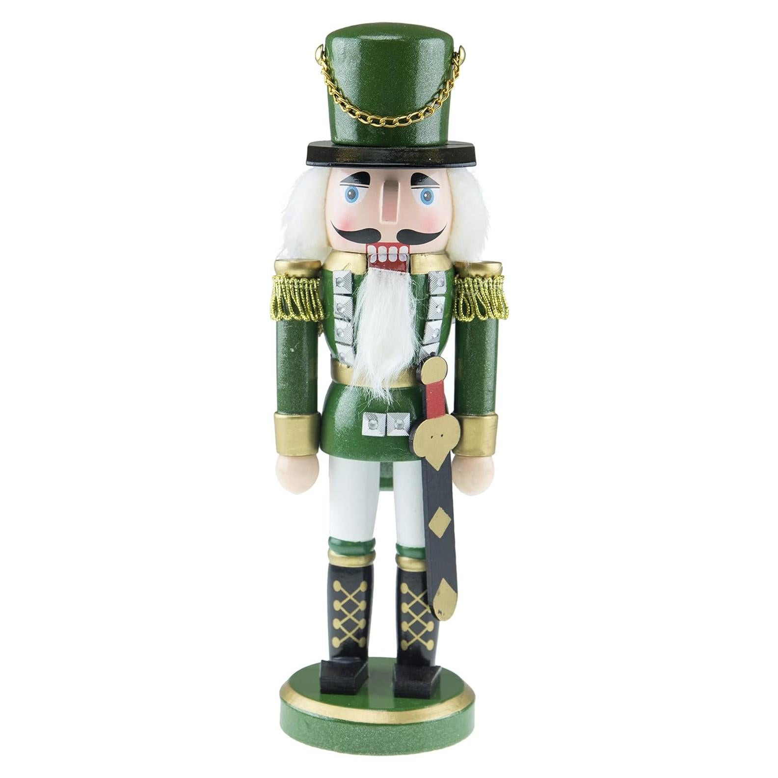 Muñeco de Nuez Tradicional Verde 26 cm Clever Creations