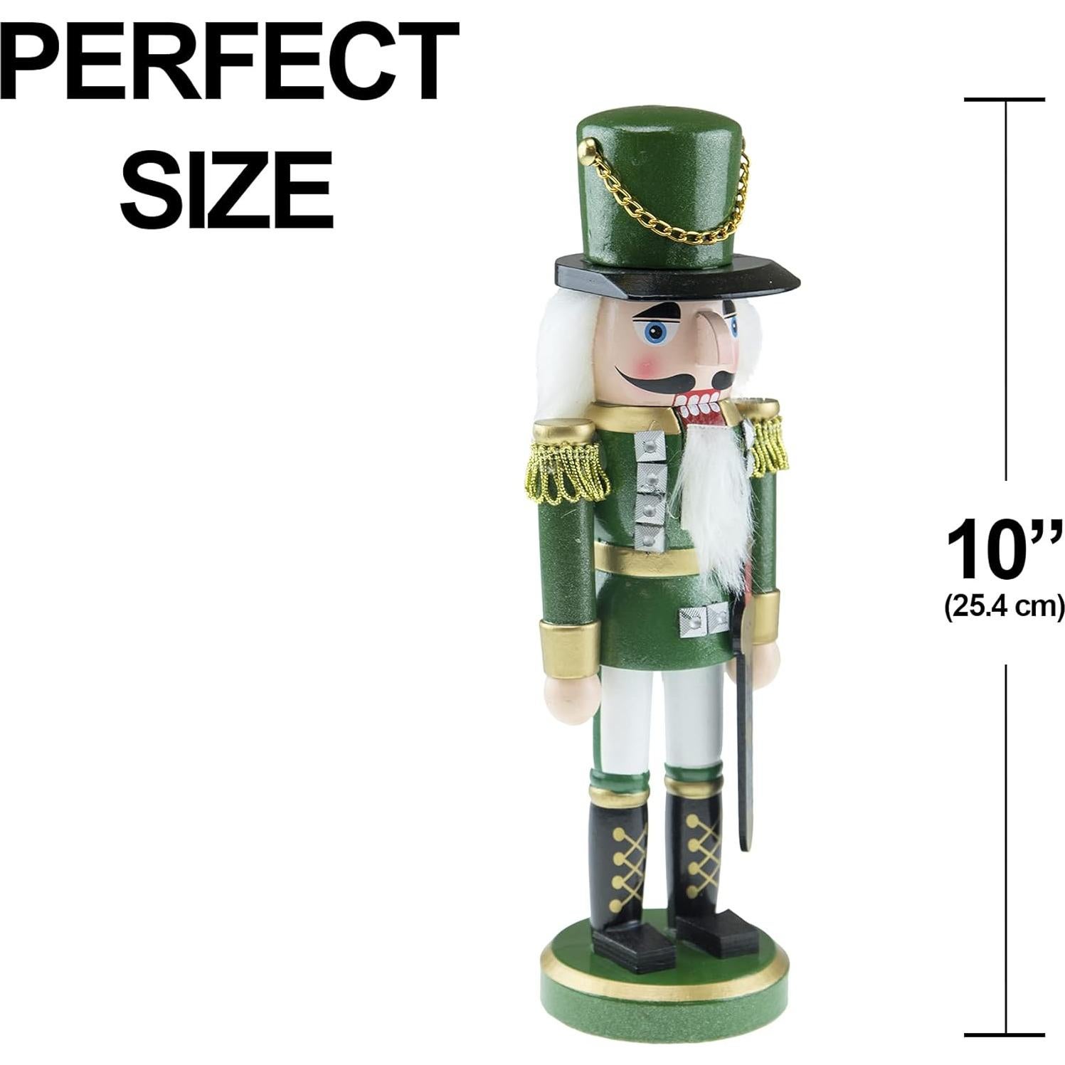 Muñeco de Nuez Tradicional Verde 26 cm Clever Creations