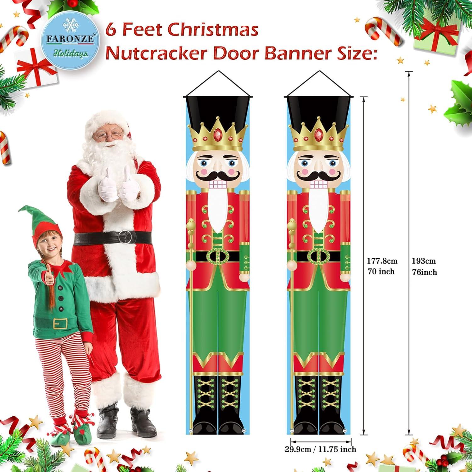 Colgante de puerta Cascanueces FARONZE 30x182 cm Navidad