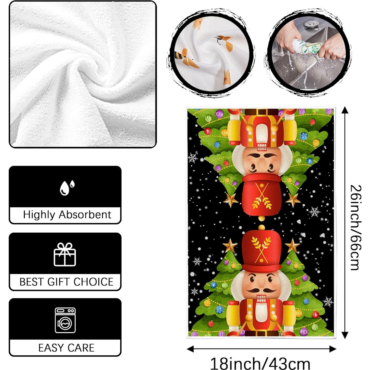 Toallas de Cocina Yarcooly Navidad 45.7x66 cm Microfibra