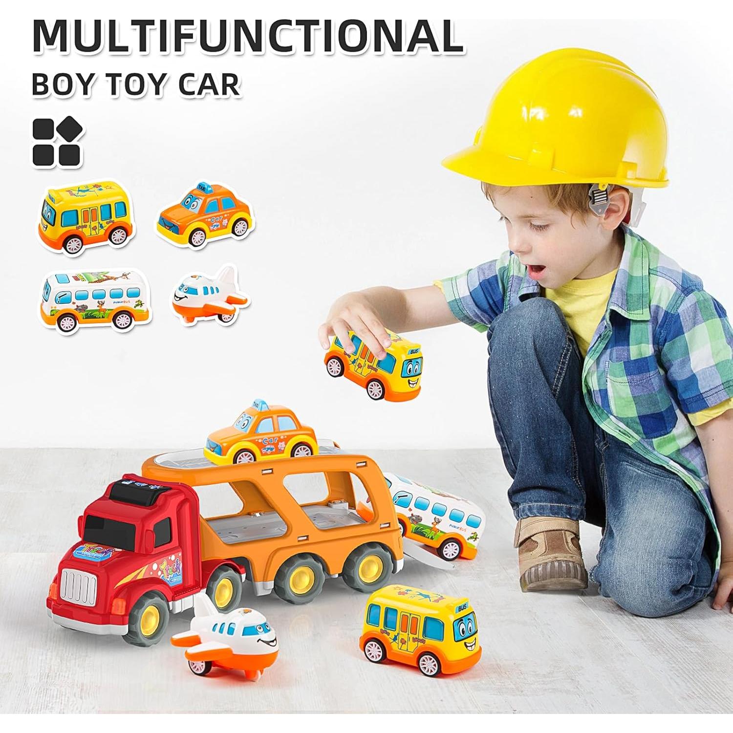 Veslier Juguete de Camión 5 en 1 con Autos para Niños